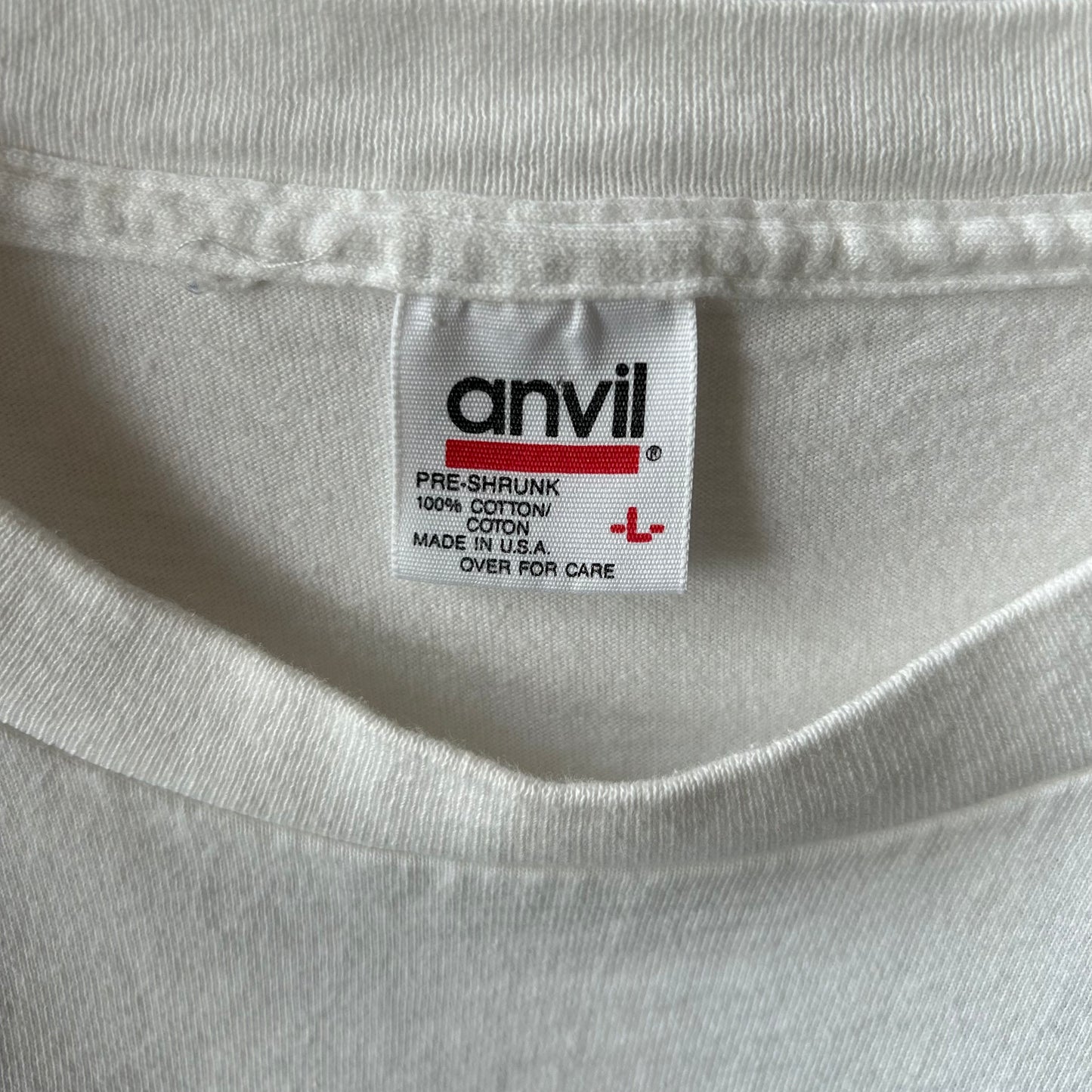 90's Anvil カーミット"KERMIE HILFLIPPER" トミーヒルフィガーパロディー セサミ Tシャツ 白(L)/B2090T-SO