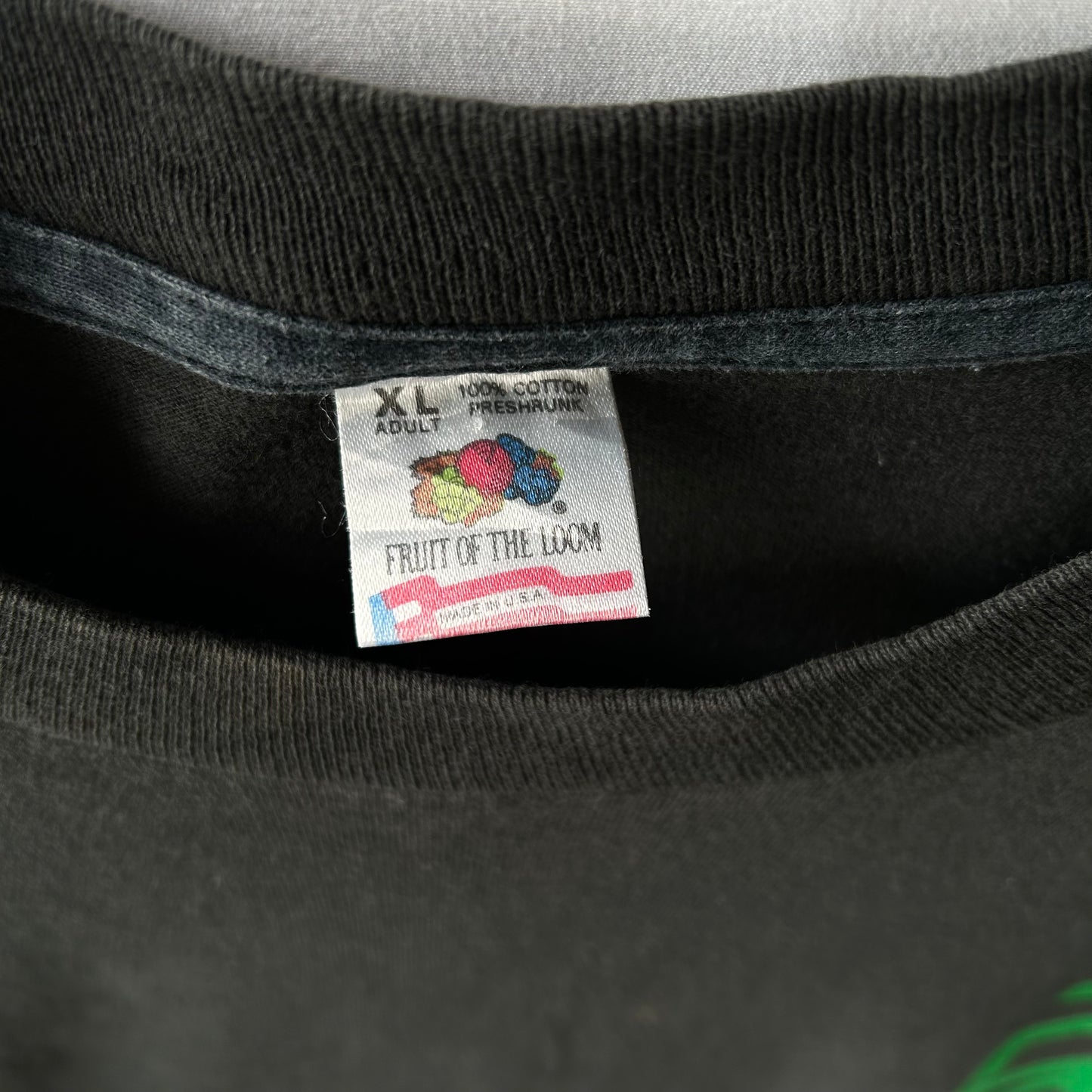 90's Mountain Dew"GET VERTICAL"アドバタイジングTシャツ 企業T マウンテンデュー 黒(XL)/A7072T-SO