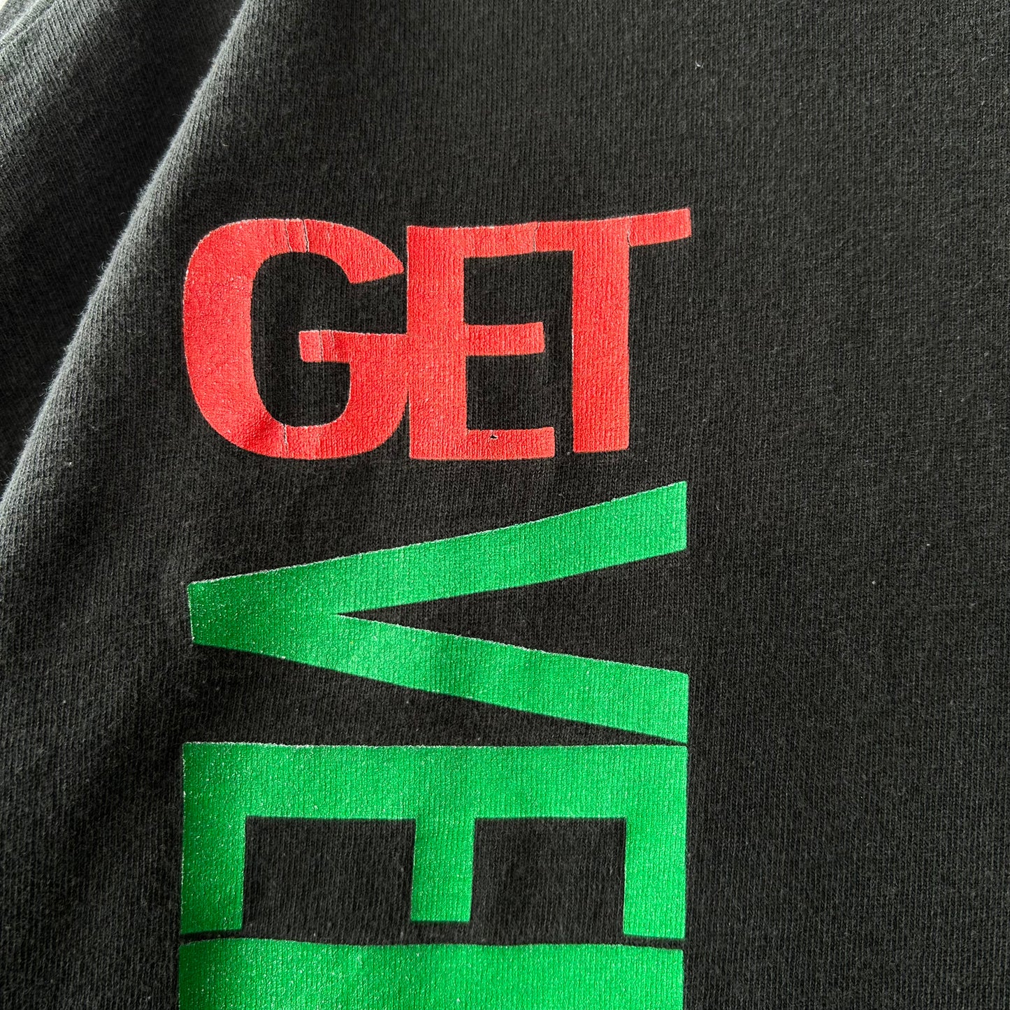 90's Mountain Dew"GET VERTICAL"アドバタイジングTシャツ 企業T マウンテンデュー 黒(XL)/A7072T-SO