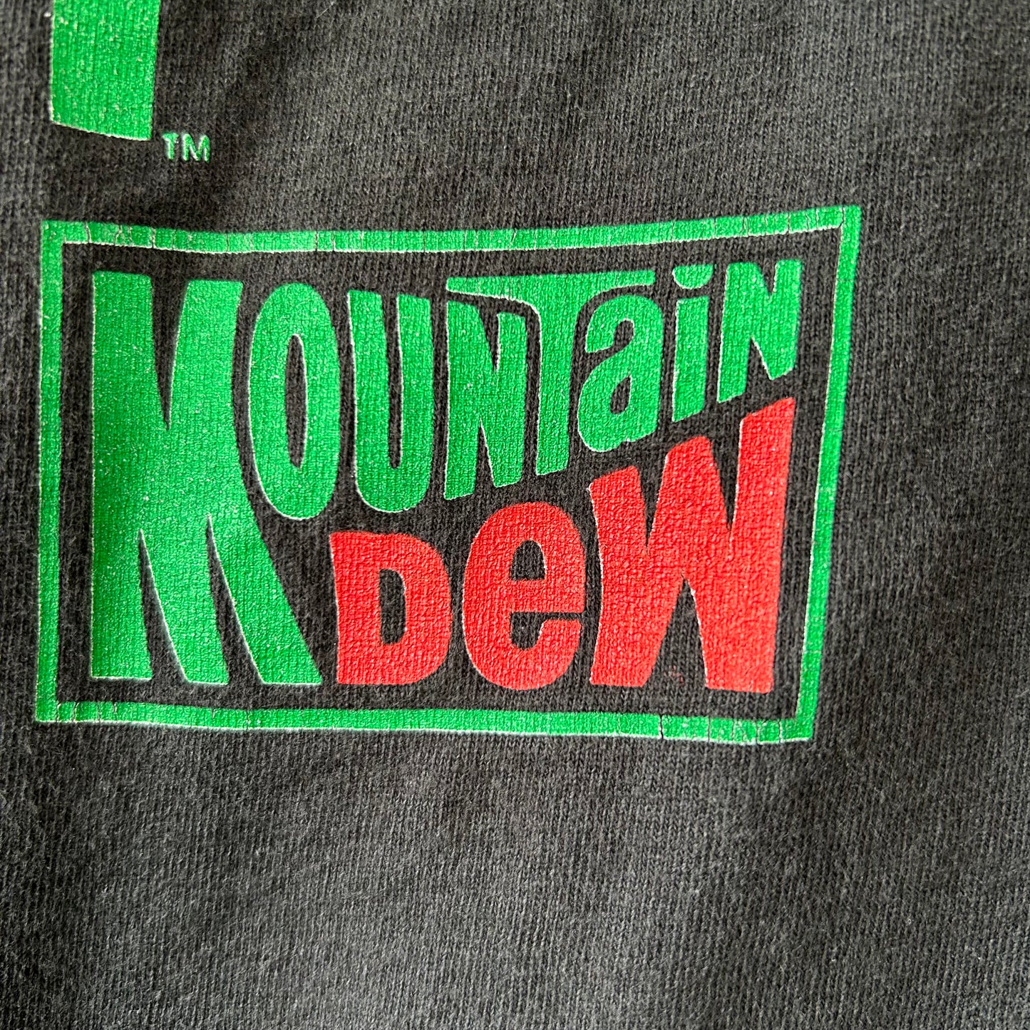 90's Mountain Dew"GET VERTICAL"アドバタイジングTシャツ 企業T マウンテンデュー 黒(XL)/A7072T-SO