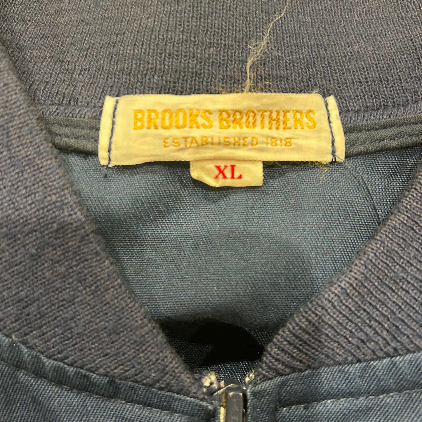 70's BROOKS BROTHERS ブルックス コットントラックジャケット 紺(XL)/A8643J-SO