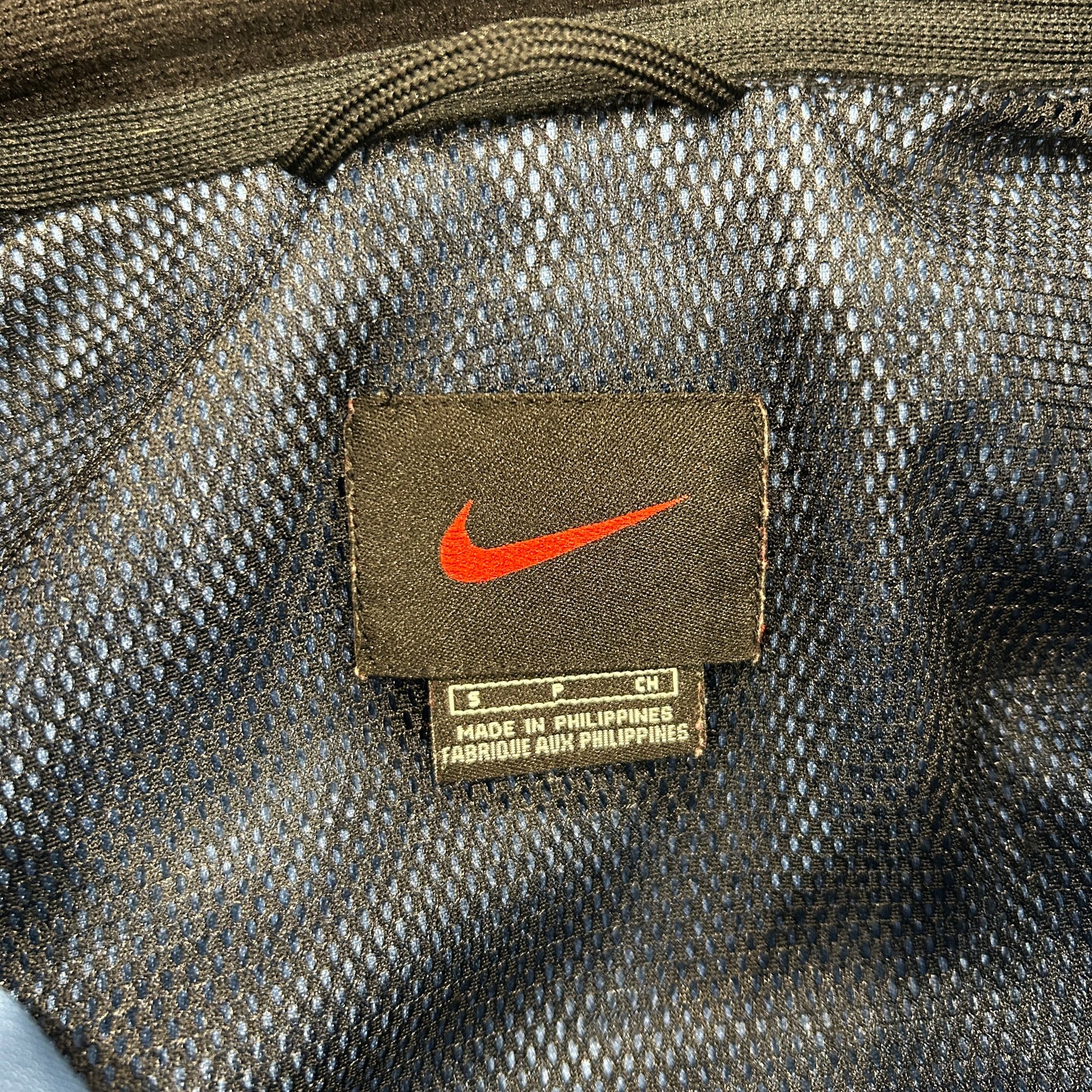 00's NIKE ハーフジップジャケット アノラックパーカー 水色 (S)/A4789J-SO