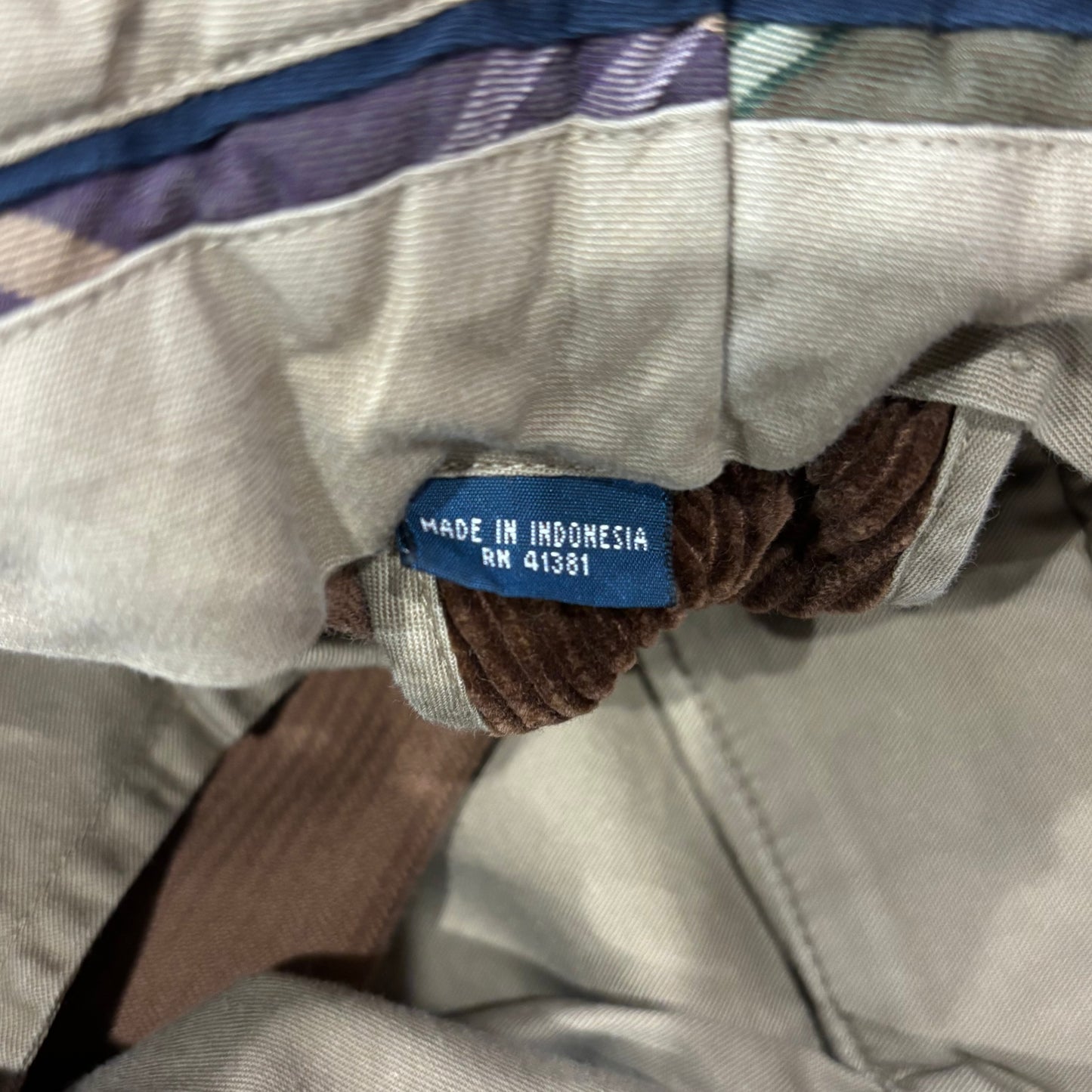 00's Polo by Ralph Lauren ラルフローレン 鳥柄 コーデュロイパンツ 茶 (33×30)/A8609P-SO
