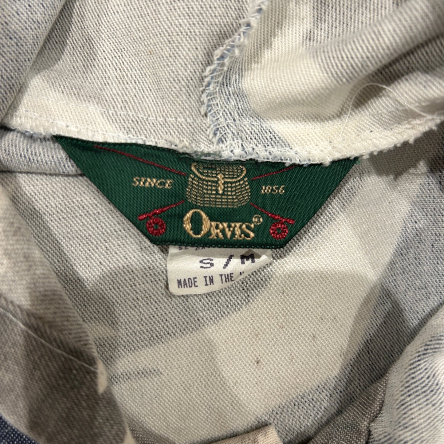 90's ORVIS×MICHIGAN RAG カモメ 総柄パーカー (S/M)/A7795J-SO