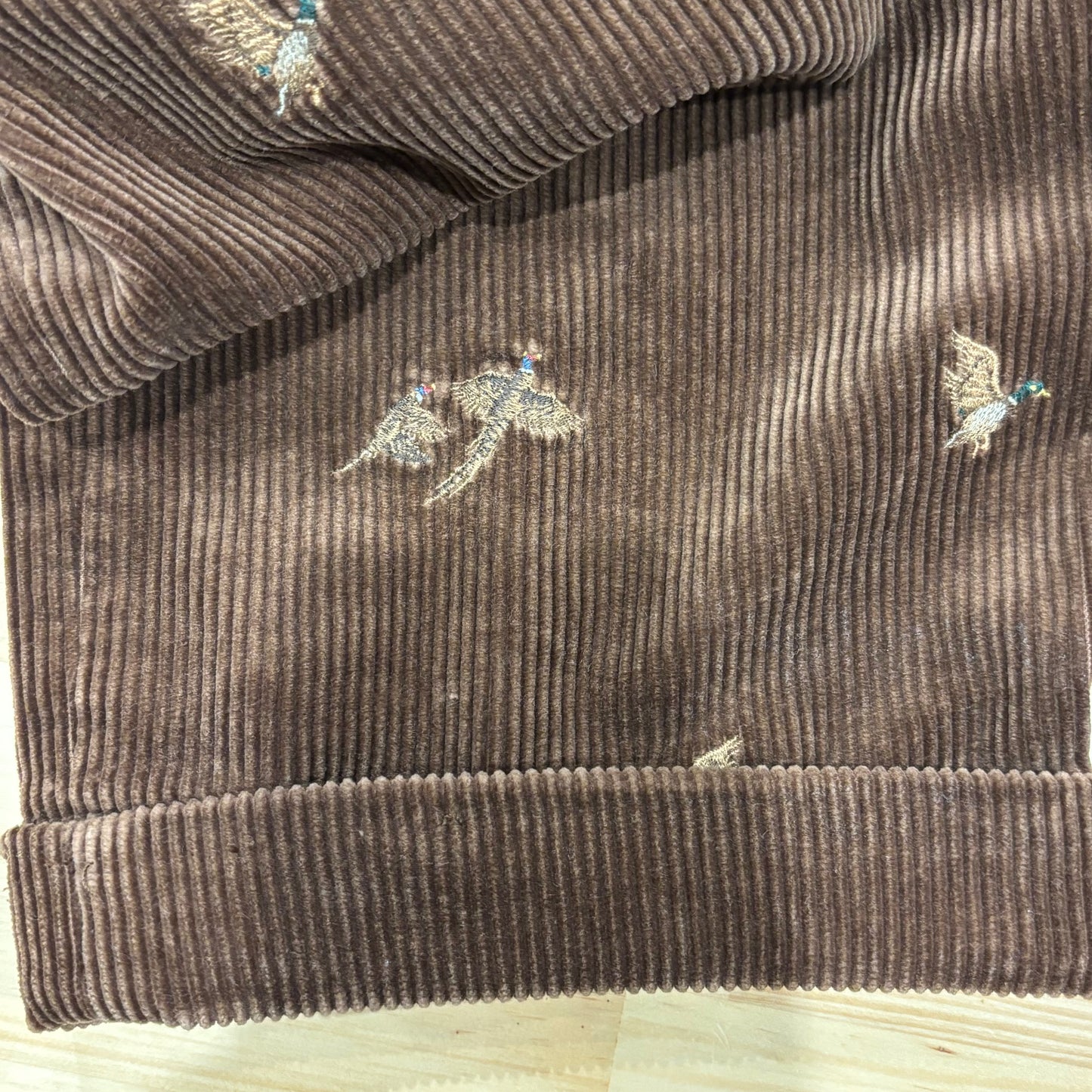 00's Polo by Ralph Lauren ラルフローレン 鳥柄 コーデュロイパンツ 茶 (33×30)/A8609P-SO