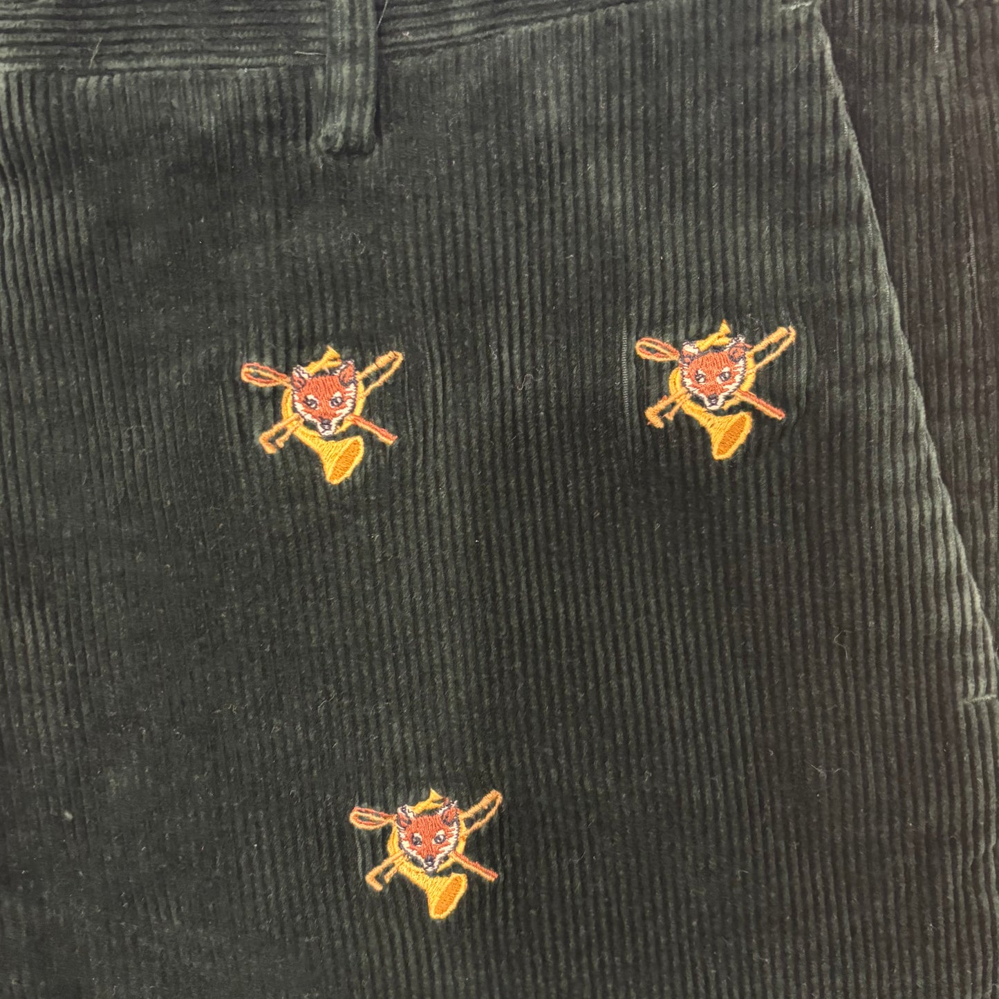 00's POLO Ralph Lauren ラルフローレン アニマル柄 コーデュロイパンツ 緑 (38×34)/A4914P-SO
