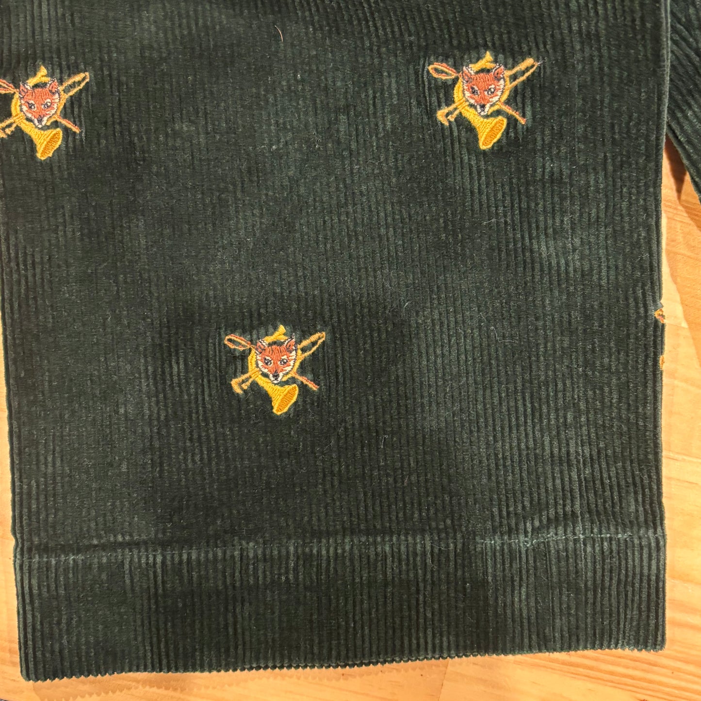 00's POLO Ralph Lauren ラルフローレン アニマル柄 コーデュロイパンツ 緑 (38×34)/A4914P-SO