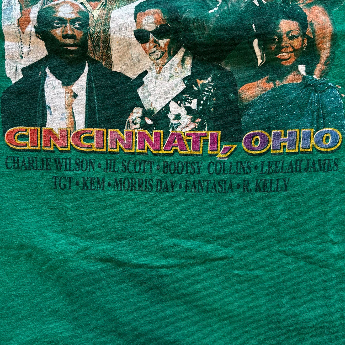 00's anvil CINCINNATI OHIO MUSIC FESTIVAL T-shirt 緑 (XL)/B1981T-SO