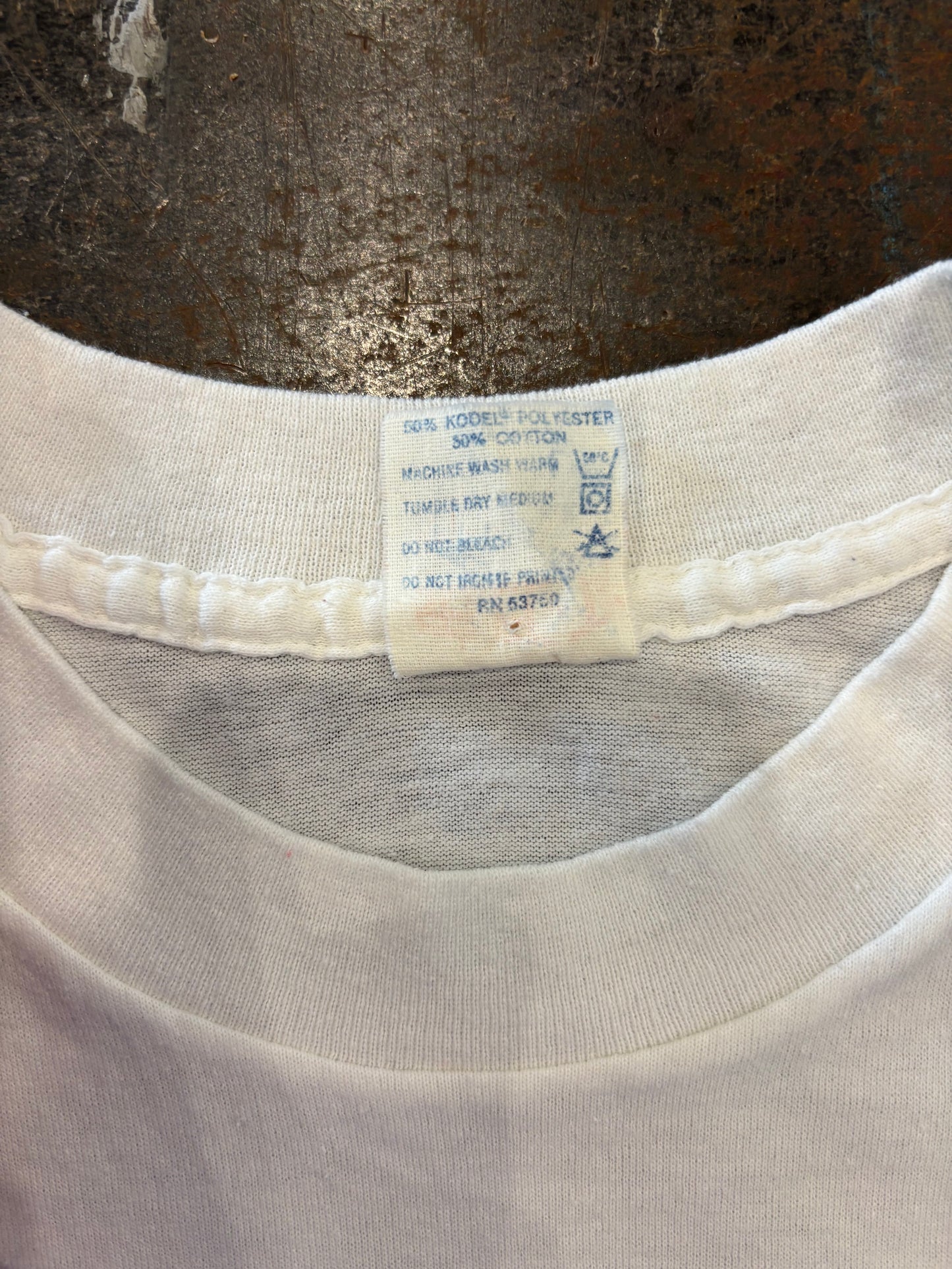 80's Budweiser バドワイザー カレッジTシャツ 白 (L)/A6435T-SO