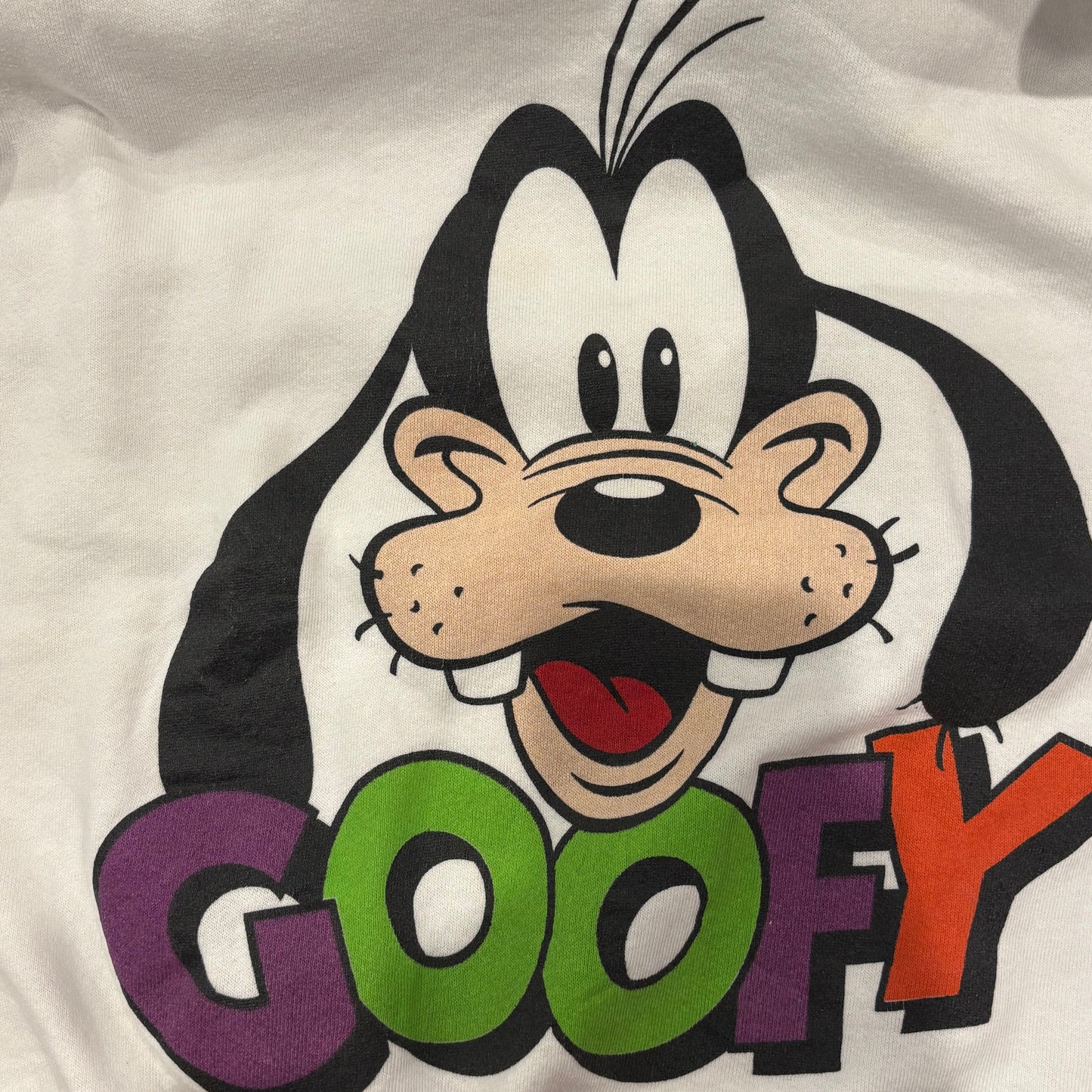 80's Disney Goofy ディズニー キャラクタースウェット 白 (One Size)/A7874S-SO