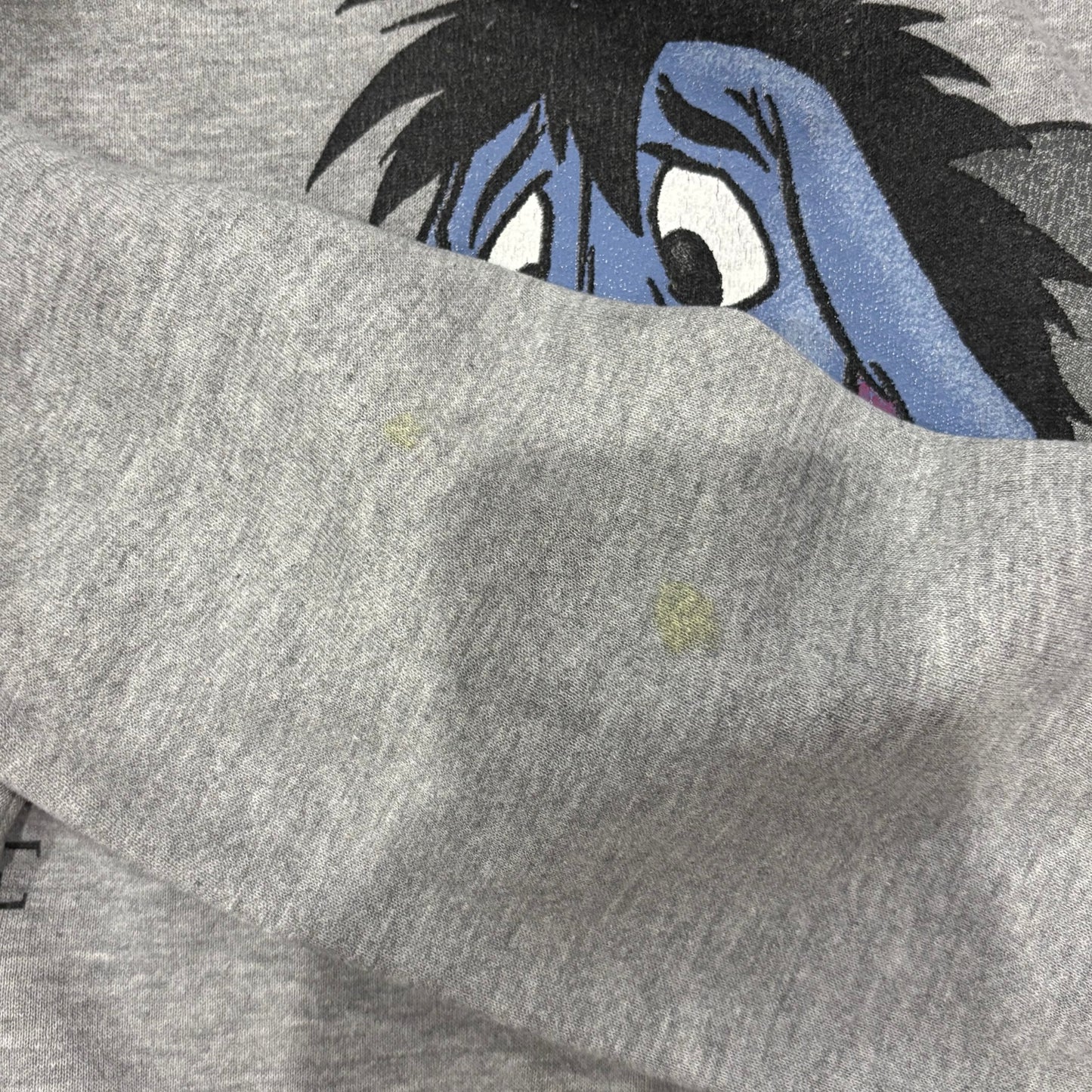 90’s The Disney Store EEYORE イーヨー ディズニー キャラクタースウェット グレー (L)/A7847S-SO