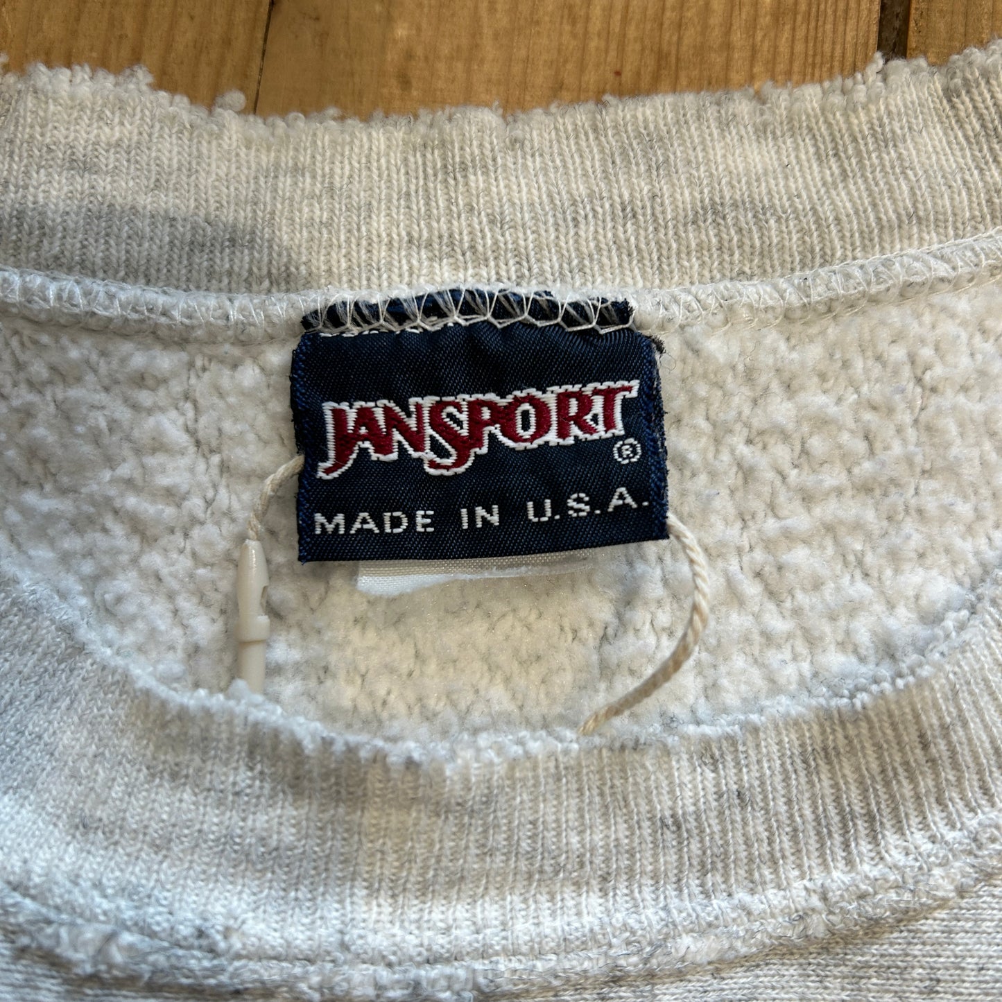 90's JAN SPORT カレッジスウェット リバースタイプ グレー(XL)/A7714S-SO