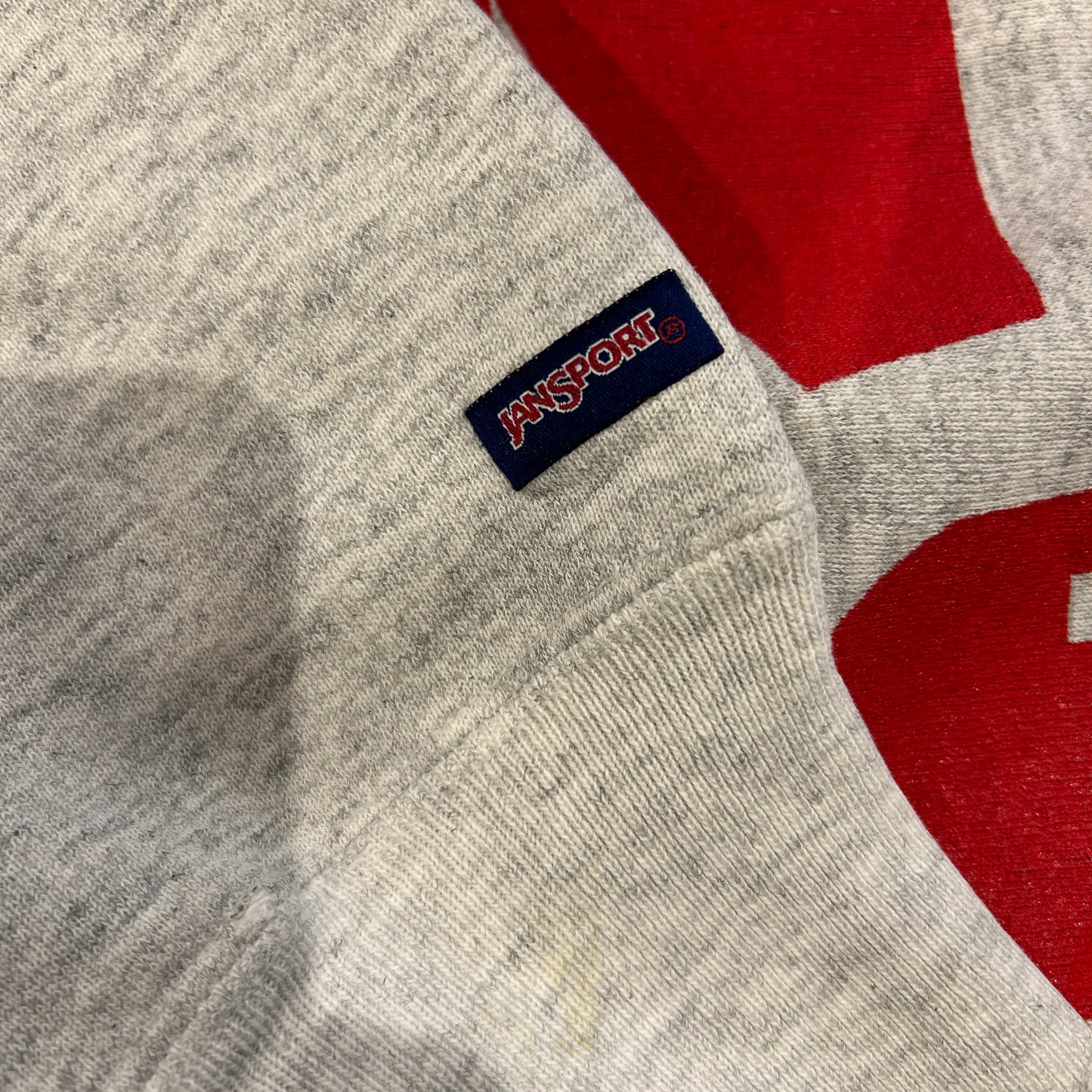 90's JAN SPORT カレッジスウェット リバースタイプ グレー(XL)/A7714S-SO