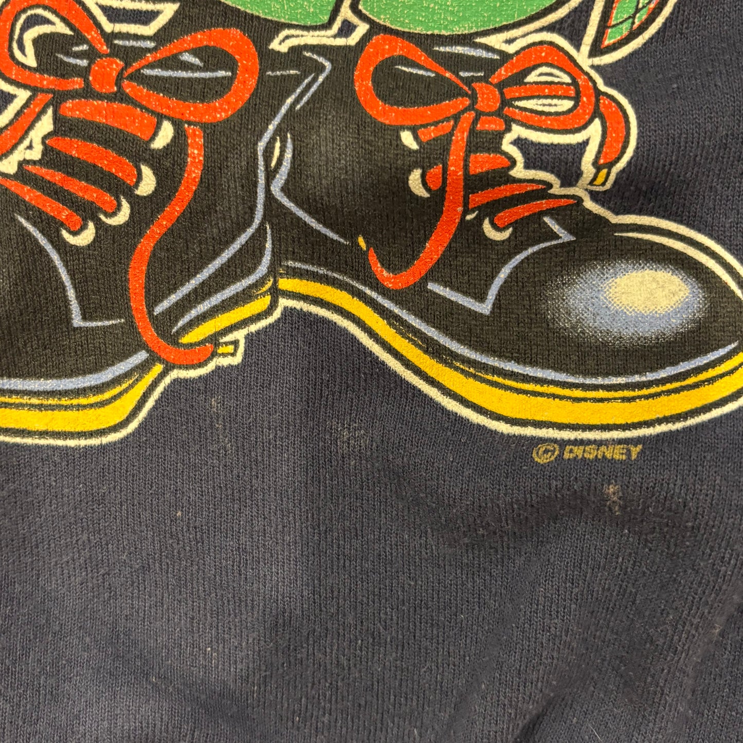 90's Mickey Unlimited "FLORIDA" ディズニー キャラクタースウェット ネイビー (XL)/A7846S-SO