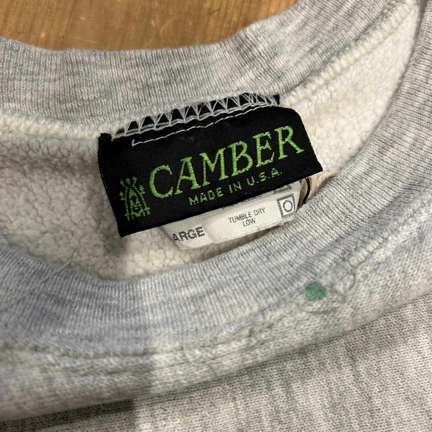 90's CAMBER MICHIGAN STATE カレッジスウェット リバースタイプ グレー(XL)/B2843S-SO