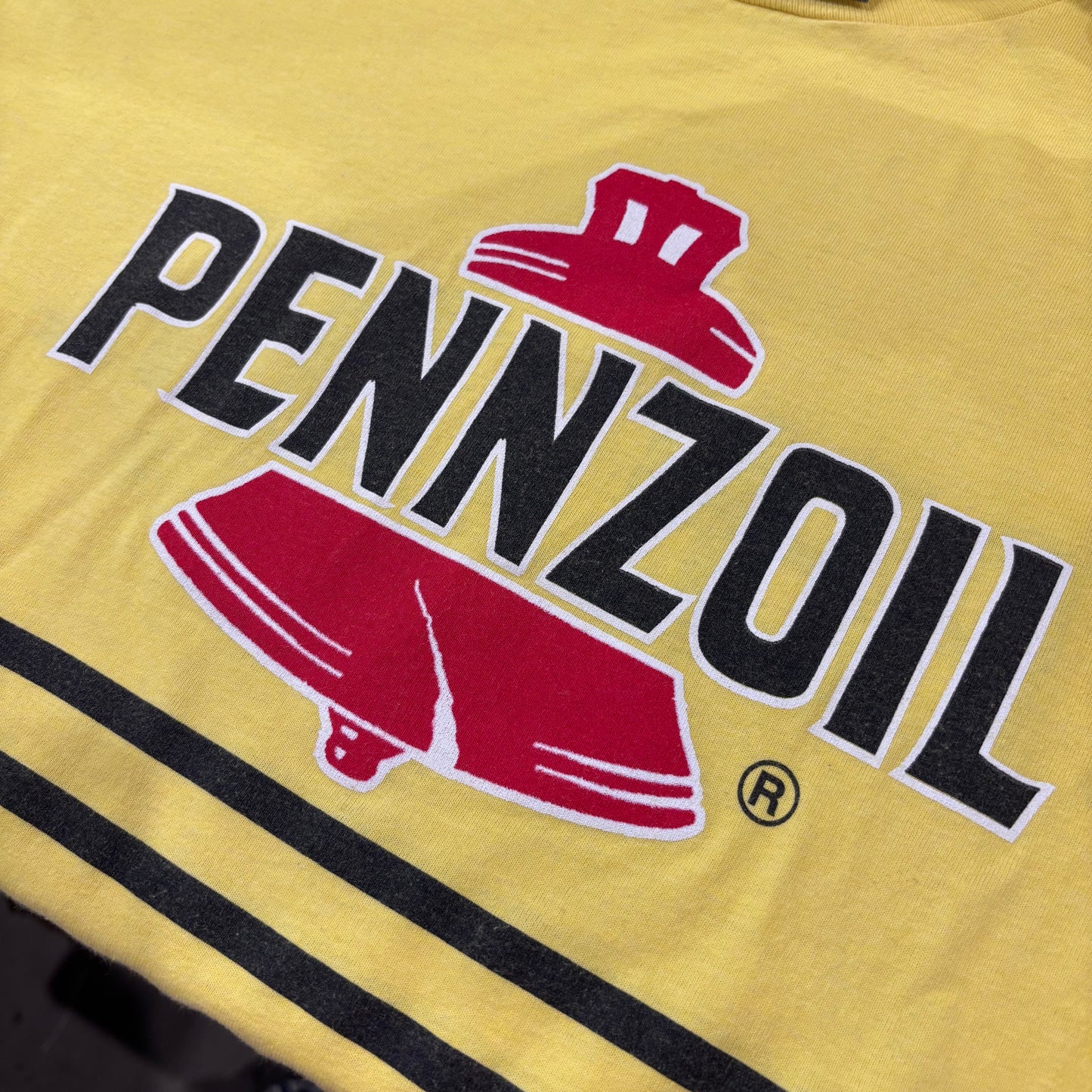 90's PENNZOIL printed T-shirt (XL)/B2072T-SO