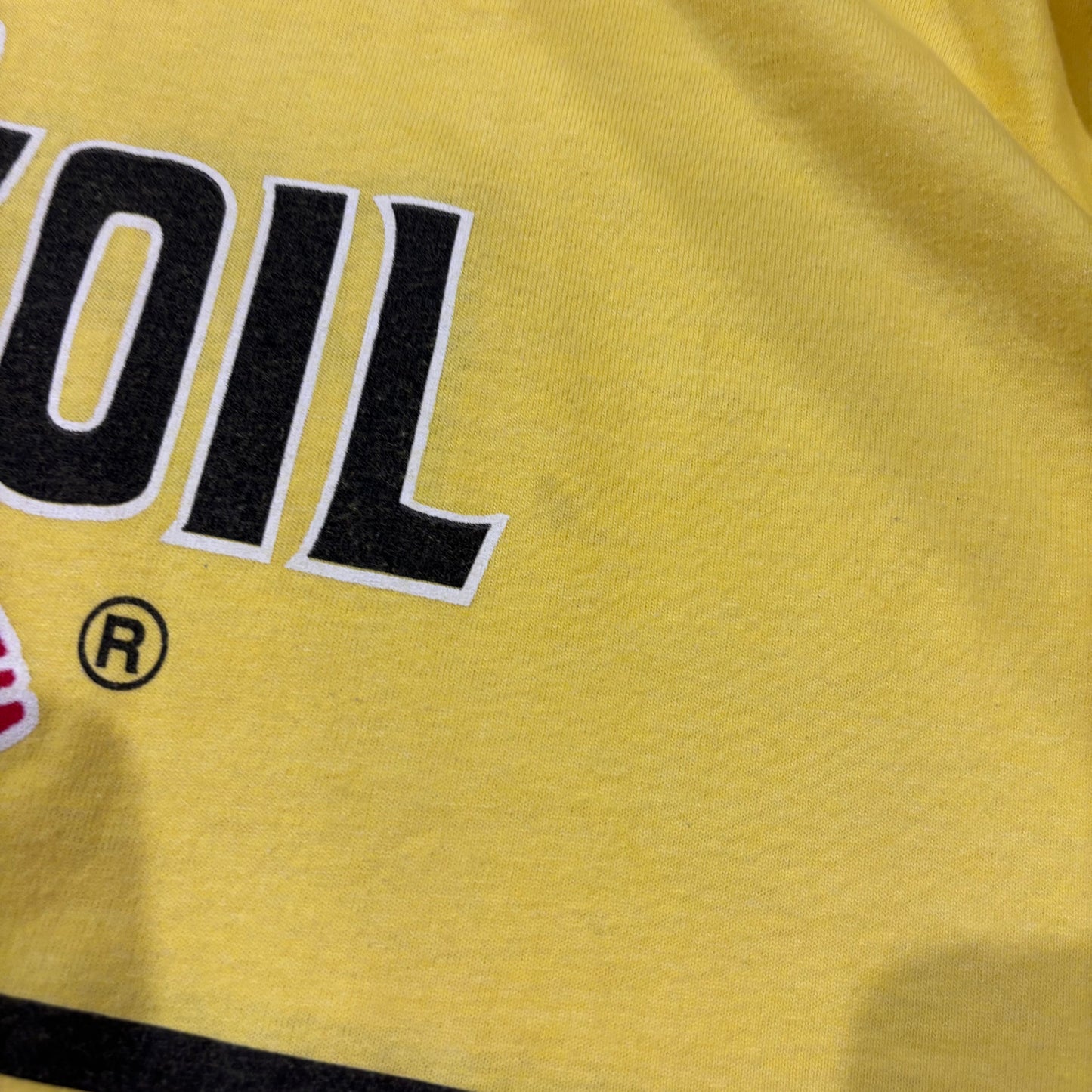 90's PENNZOIL printed T-shirt (XL)/B2072T-SO