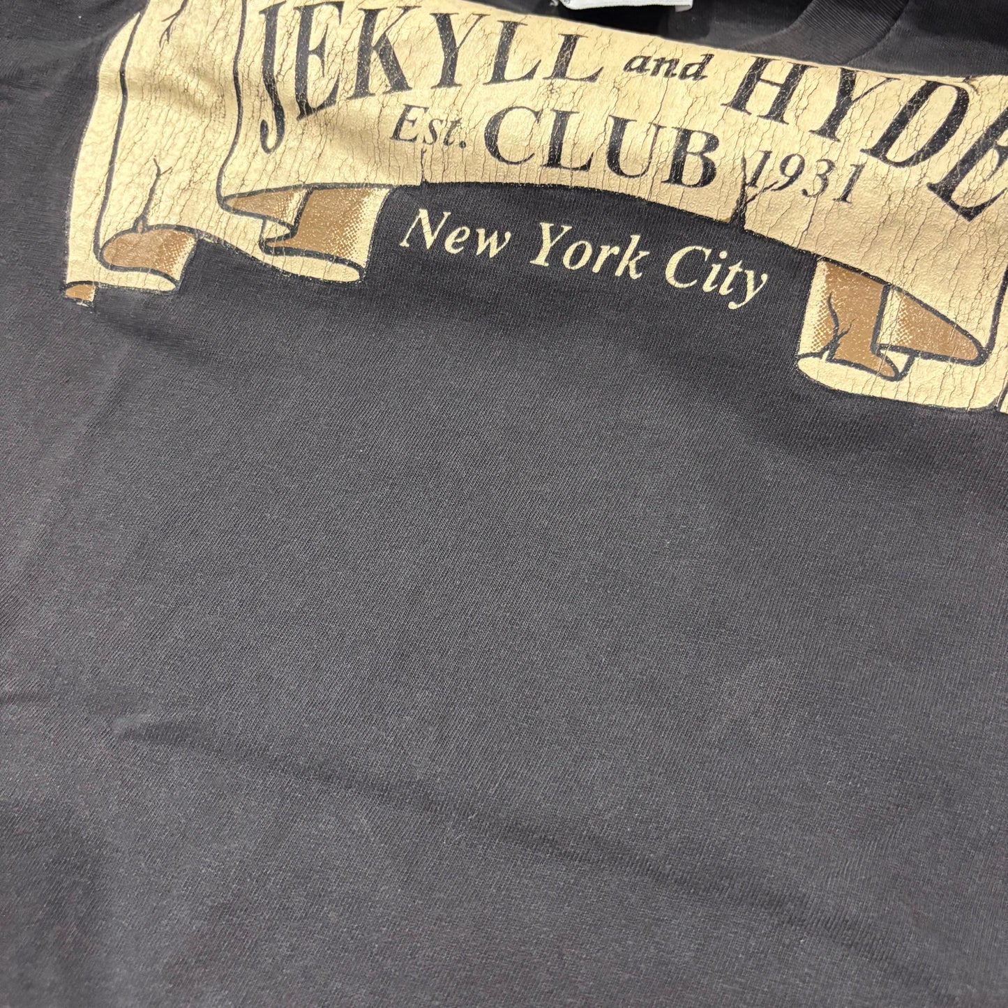 90's "JEKYLL and HYDE Est. CLUB 1931" T-shirt (不明)/B2076T-SO