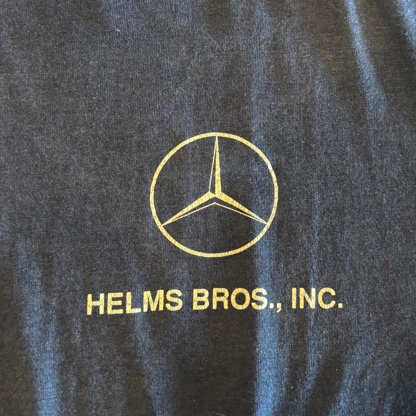 90's Screen Stars ベンツ HELMS BROS, INC. Tシャツ ネイビー (XL)/A6374T-SO