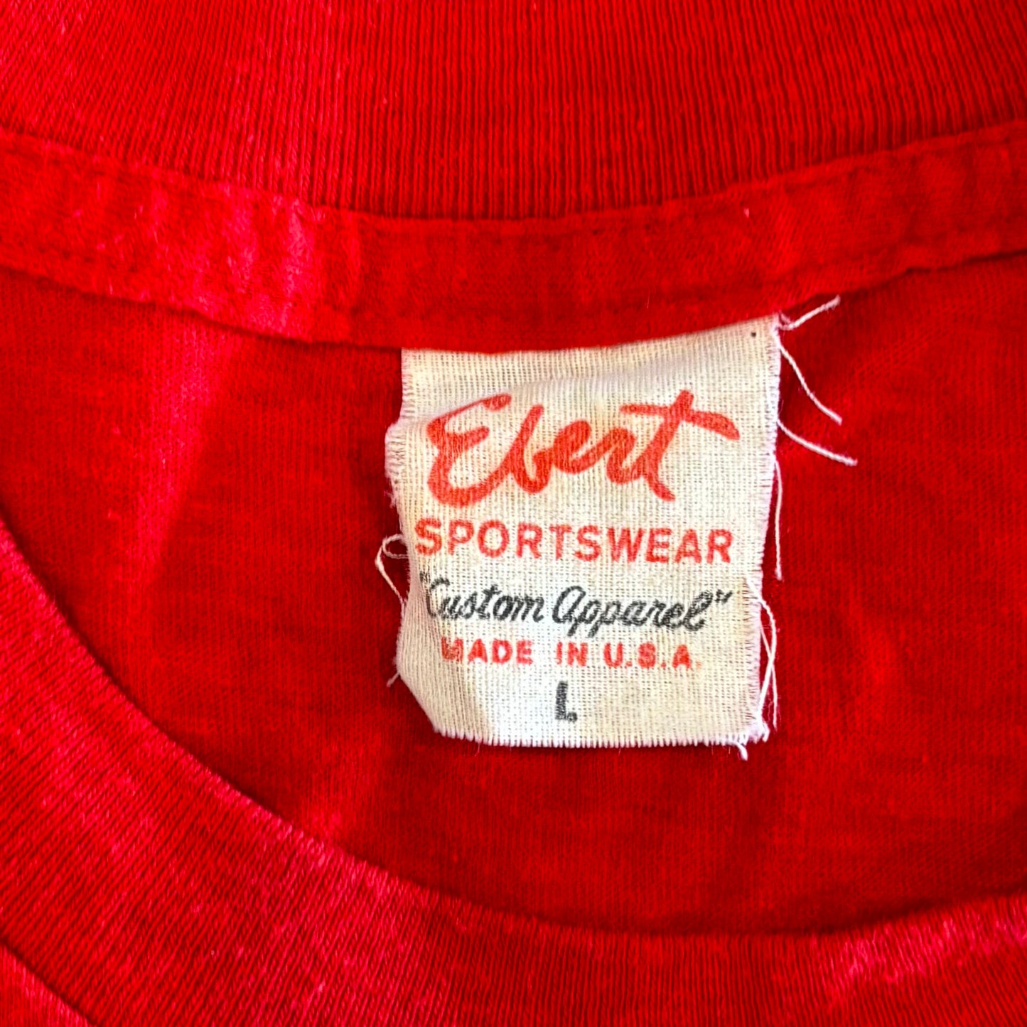 80's Ebert Marlboro ロゴTシャツ Made in USA Tシャツ 赤 (L)/A6401T-SO
