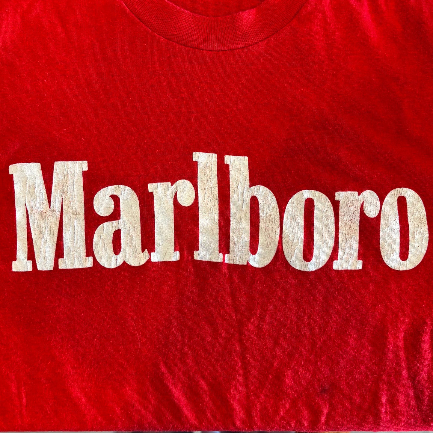 80's Ebert Marlboro ロゴTシャツ Made in USA Tシャツ 赤 (L)/A6401T-SO