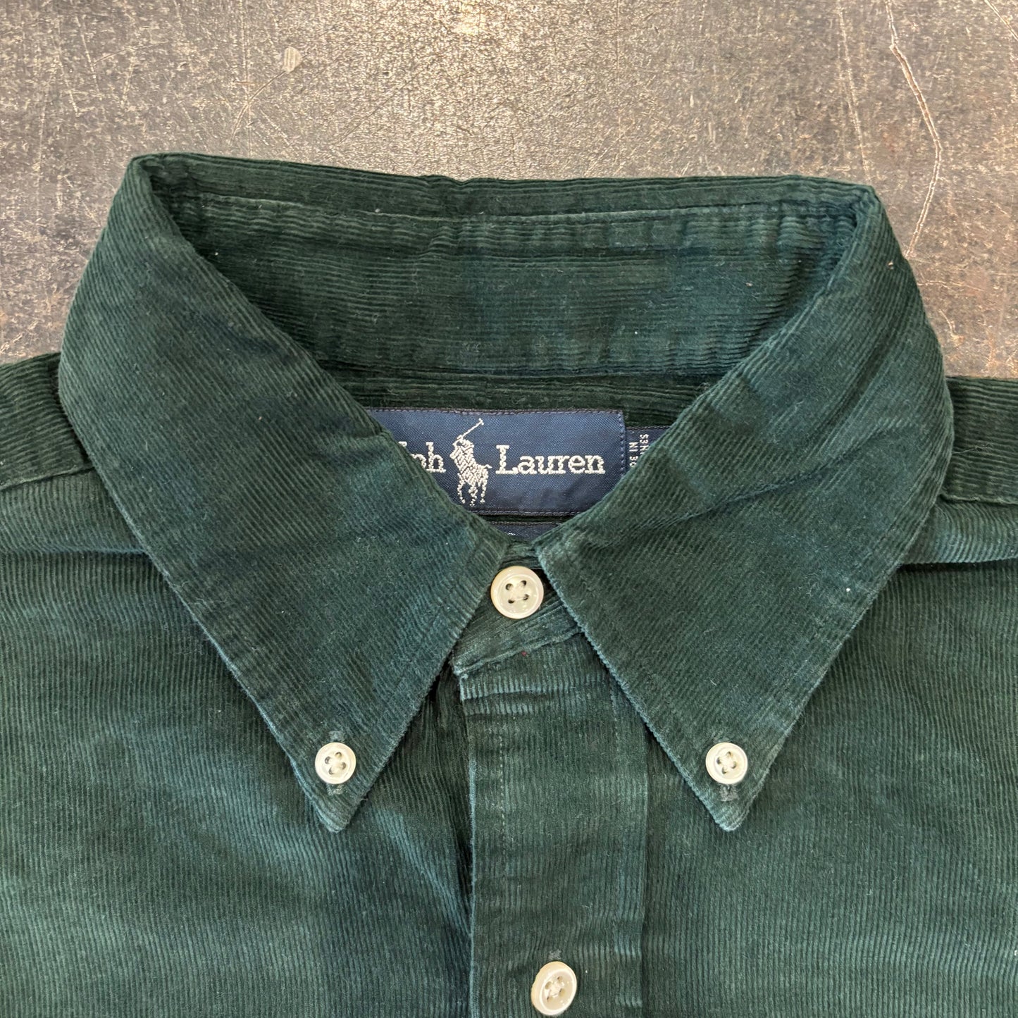 00's Ralph Lauren ラルフ BLAKE コーデュロイシャツ 深緑 S /B0387SH-SO