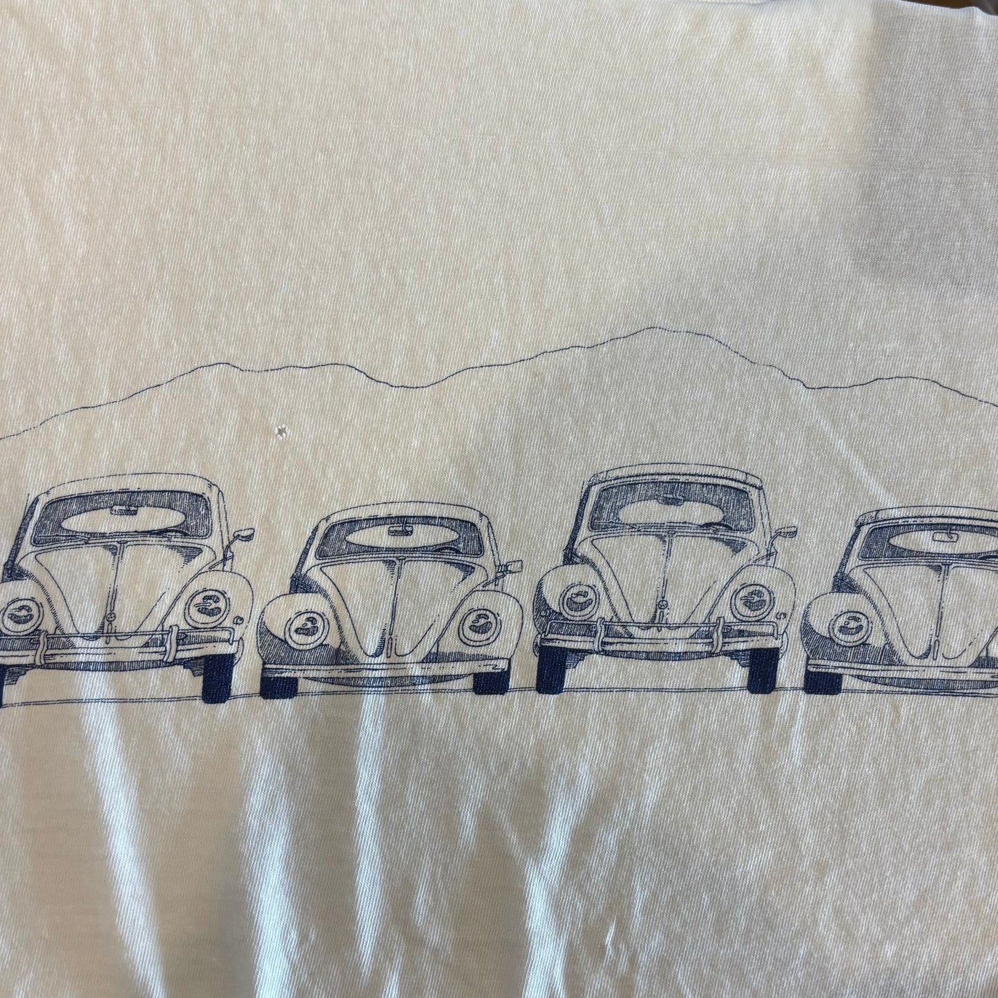 90's Hanes フォルクスワーゲン ビートル ROCKY MOUNTAIN MOTORWORKS T-shirt 白 (XL)/A6420T-SO
