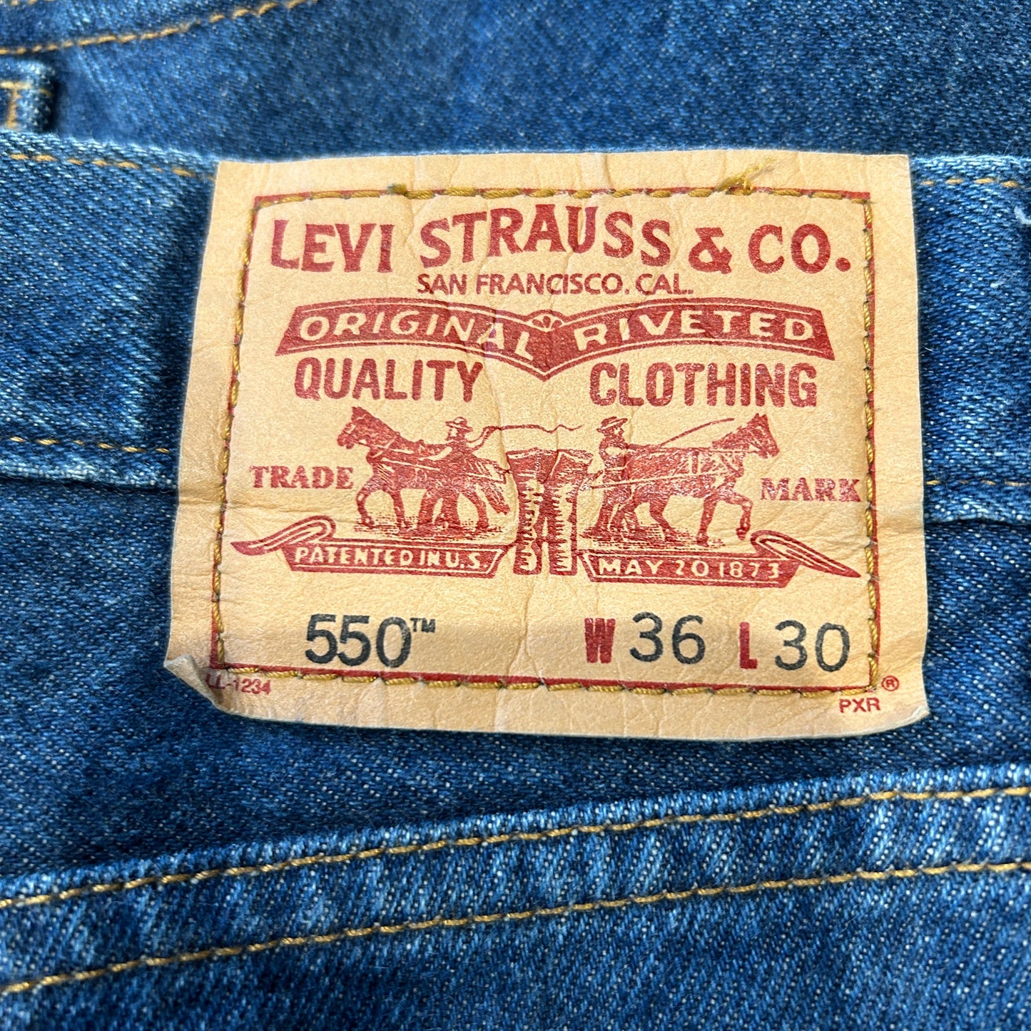 00's Levi's リーバイス 550 Relax Fit デニムパンツ(36×30)/B0822P-SO
