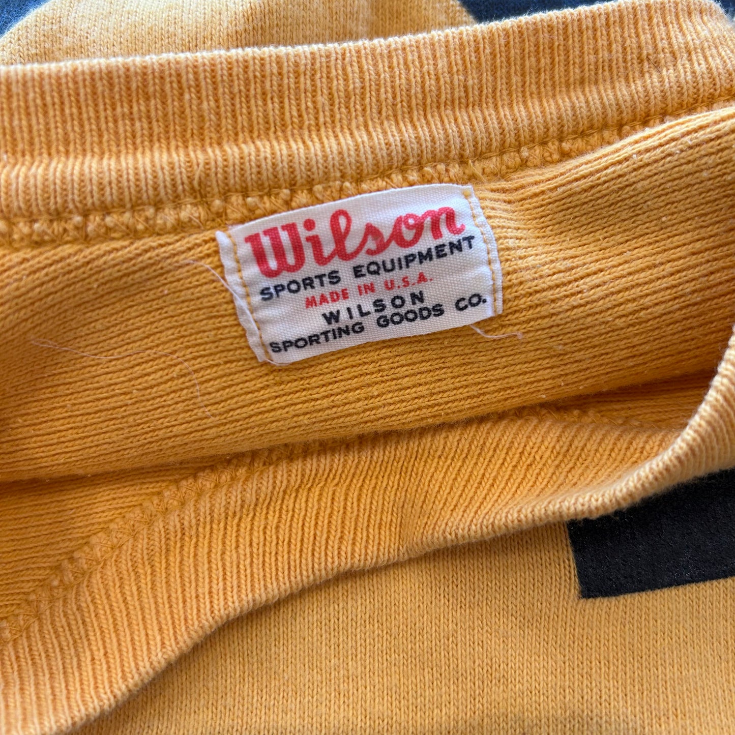 60's Wilson フットボールTシャツ ナンバリング 黄色/A4052T-SO