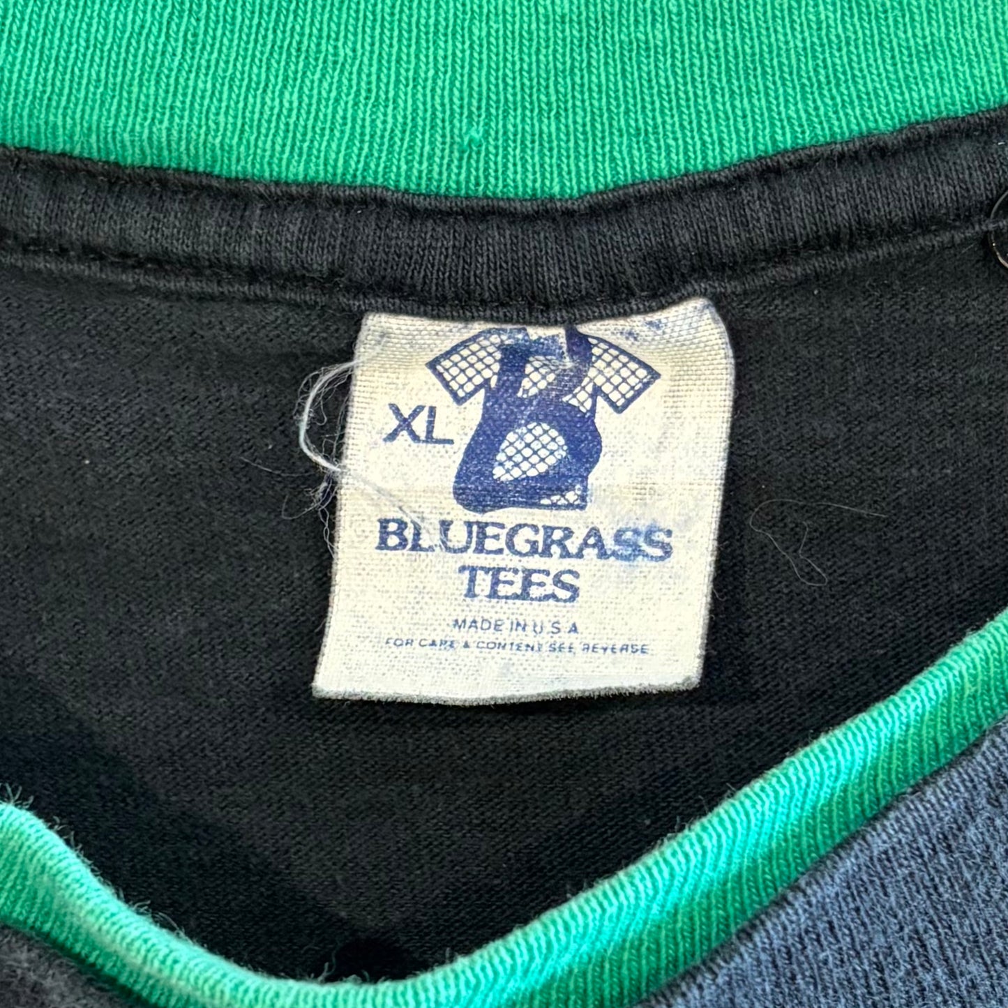 90's BLUE GRASS TEES KOOL 企業Tシャツ 黒 (XL)/A6429T-SO
