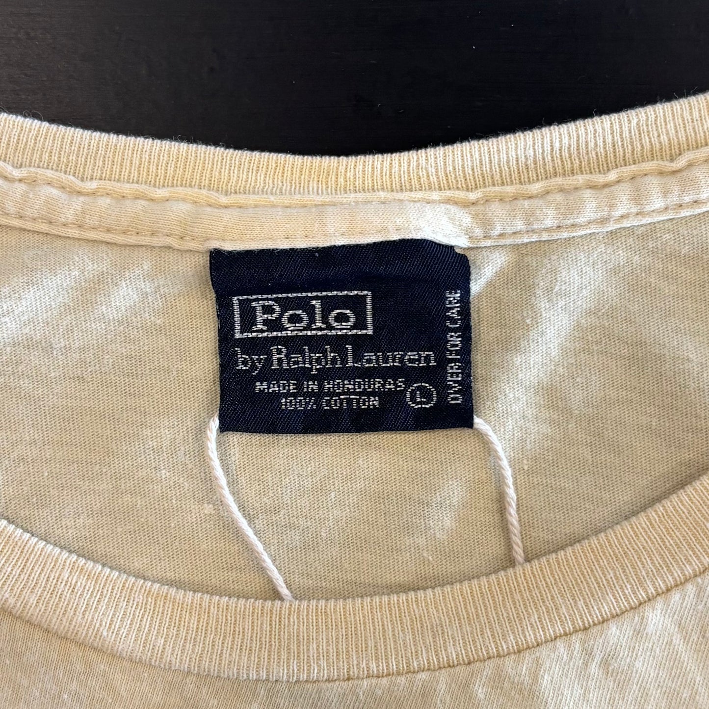 00's POLO by Ralph Lauren コットンTシャツ オフホワイト (L)/A6383T-SO