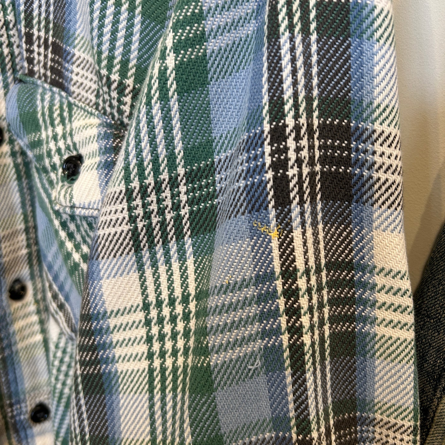 80's~ ブランド不明 ヘビーネルシャツ チェックシャツ (L相当)/A8814SH-SO