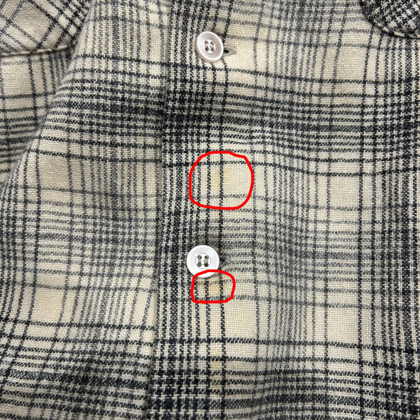 60's Styled by LEVI'S リーバイス オープンカラーシャツ ウール チェックシャツ/AC0155SH-SO