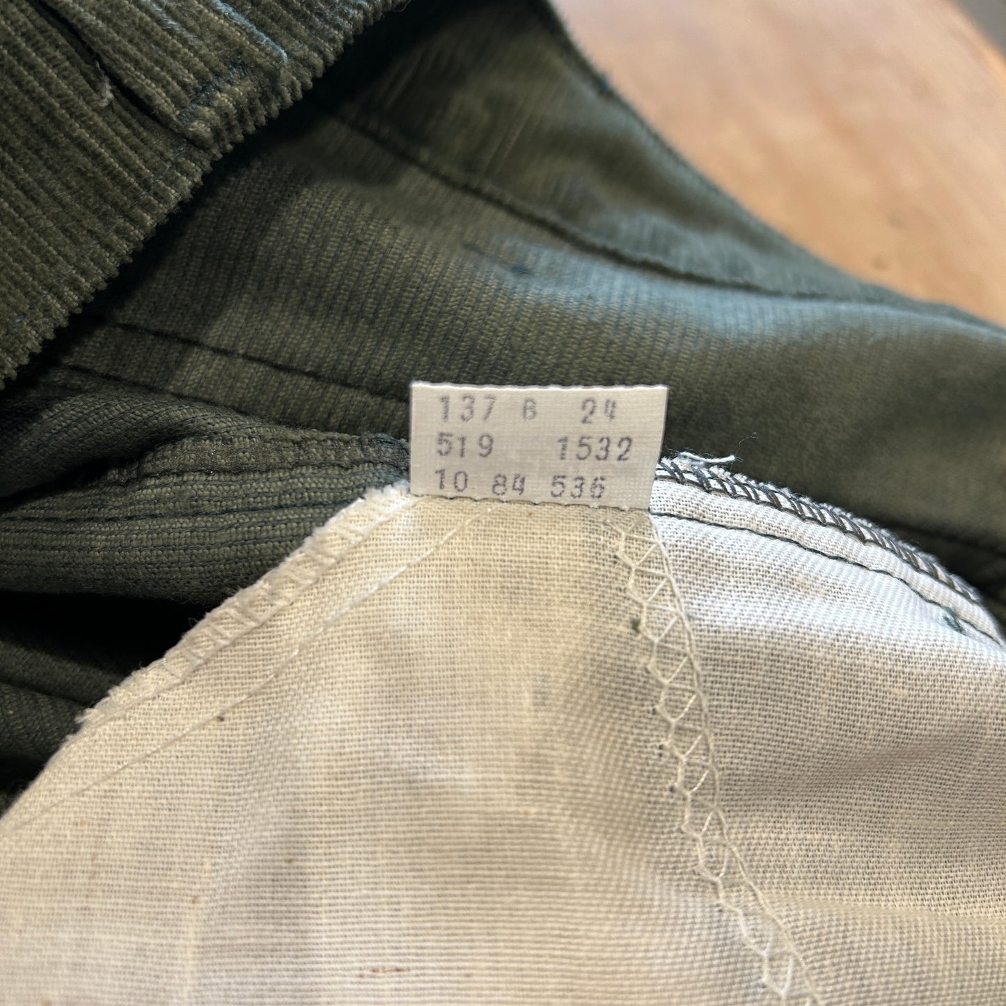 80's Levi's 519-1532 コーデュロイパンツ グリーン(33×34)/A0385P-SO