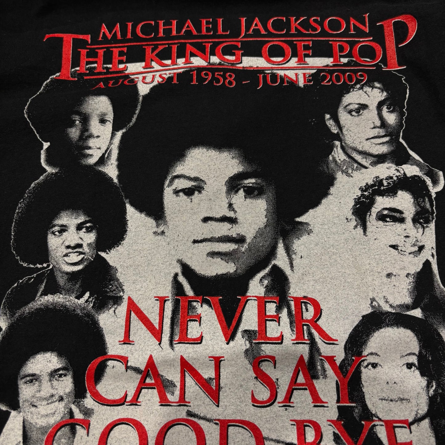 00's MICHAEL JACKSON "THE KING OF POP" T-shirt (L)/A6518T-SO
