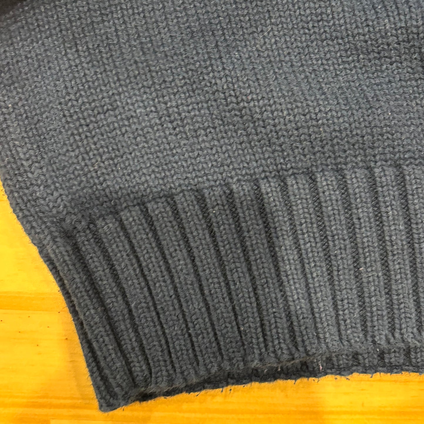 90's Eddie Bauer コットンニット 紺 (XL)/A8380K-SO