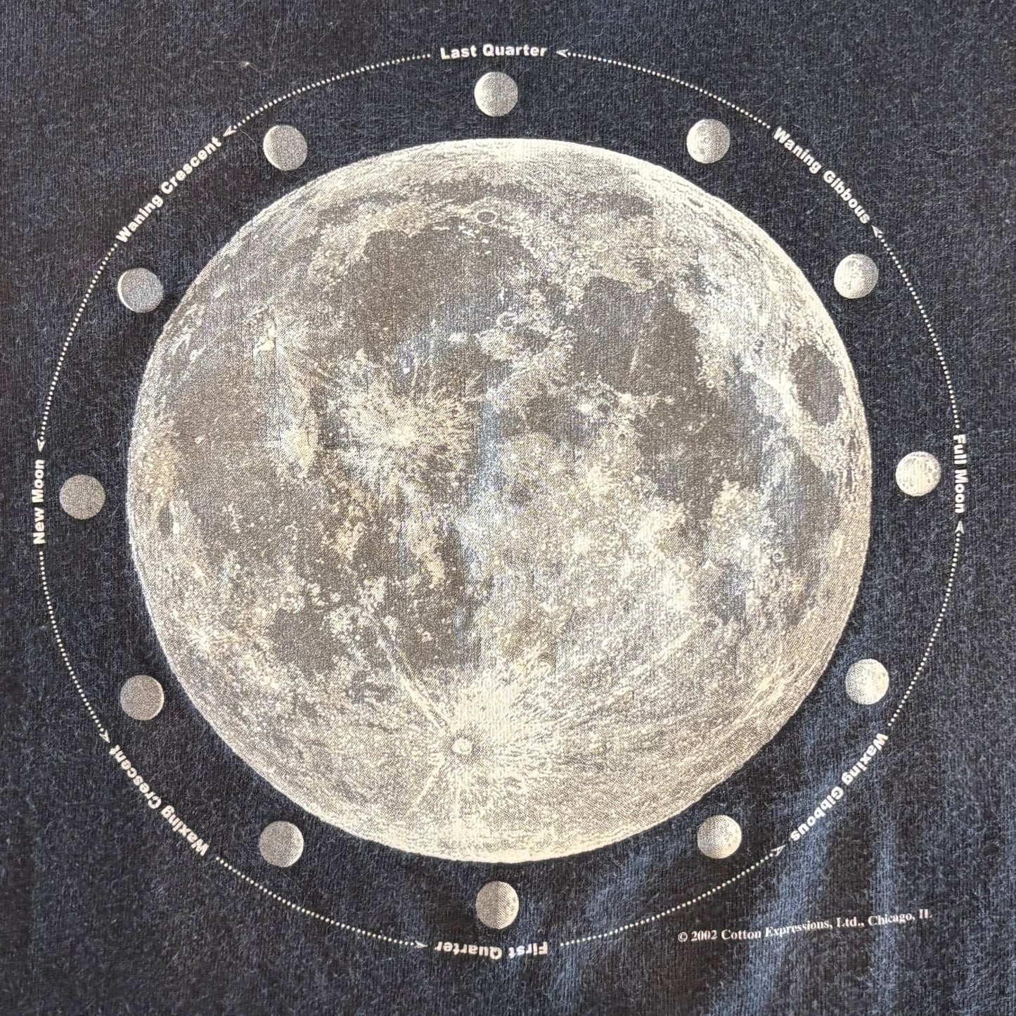 00's NRAO Green Bank,WV MOON PHASED Tシャツ 黒 (XL)/B2138T-SO