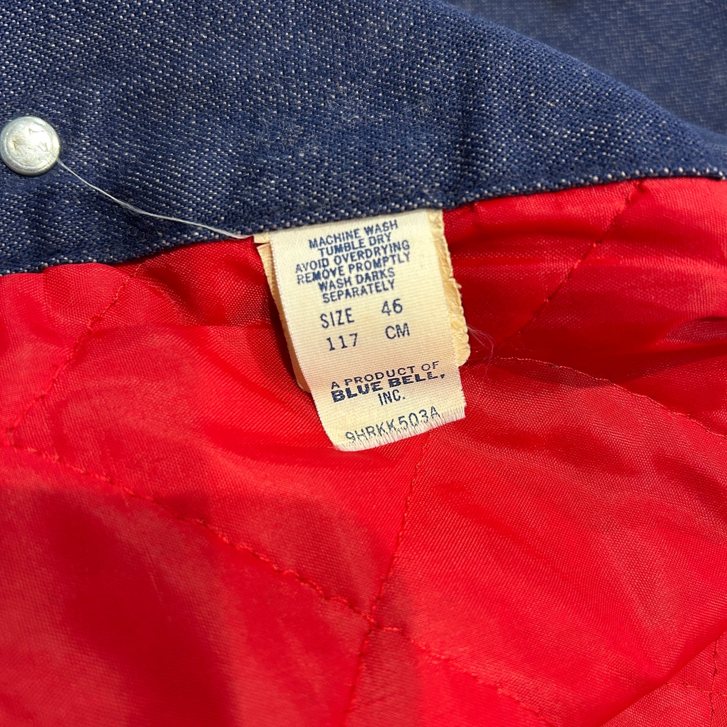 70's BLUE BELL バットダイデニムカバーオール WRANGLER 濃紺(46)/A1797O-SO