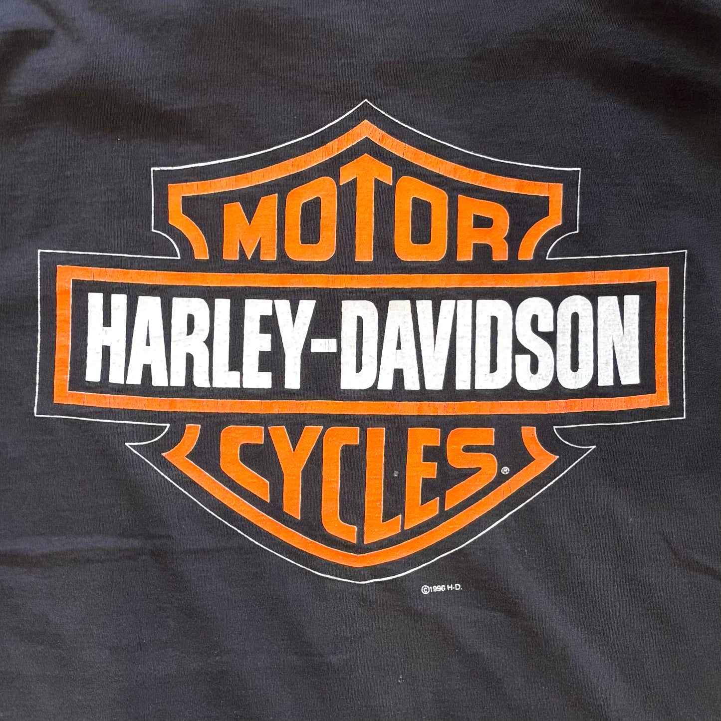 90's Harley-Davidson "NOTHING SOUNDS LIKE"Tシャツ 黒 (L)/B2065T-SO