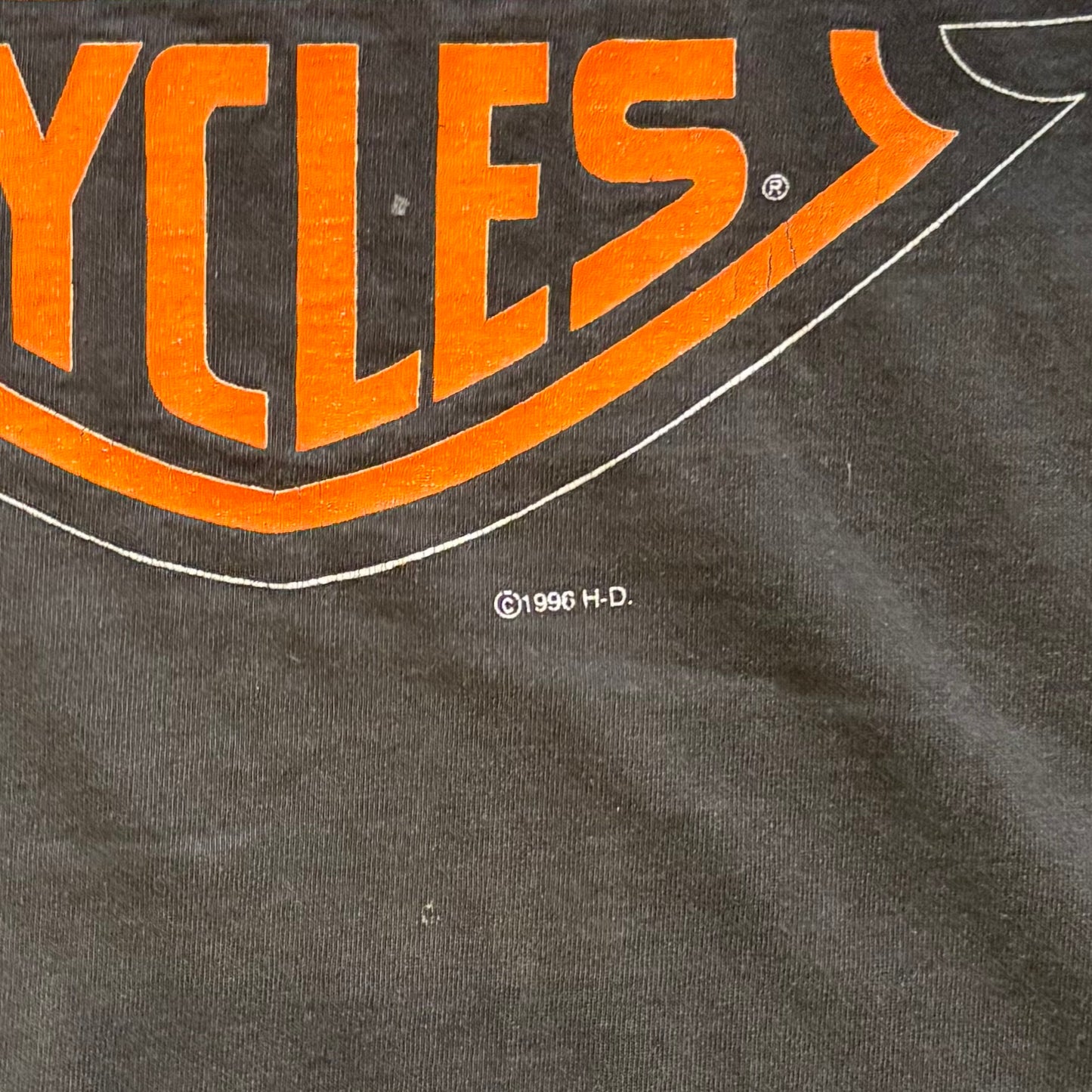 90's Harley-Davidson "NOTHING SOUNDS LIKE"Tシャツ 黒 (L)/B2065T-SO