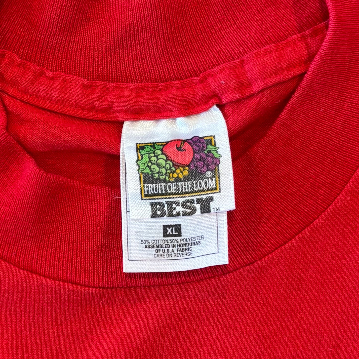 90's FRUIT OF THE LOOM Dairy Queen ロゴT 企業T 赤 (XL)/A6399T-SO