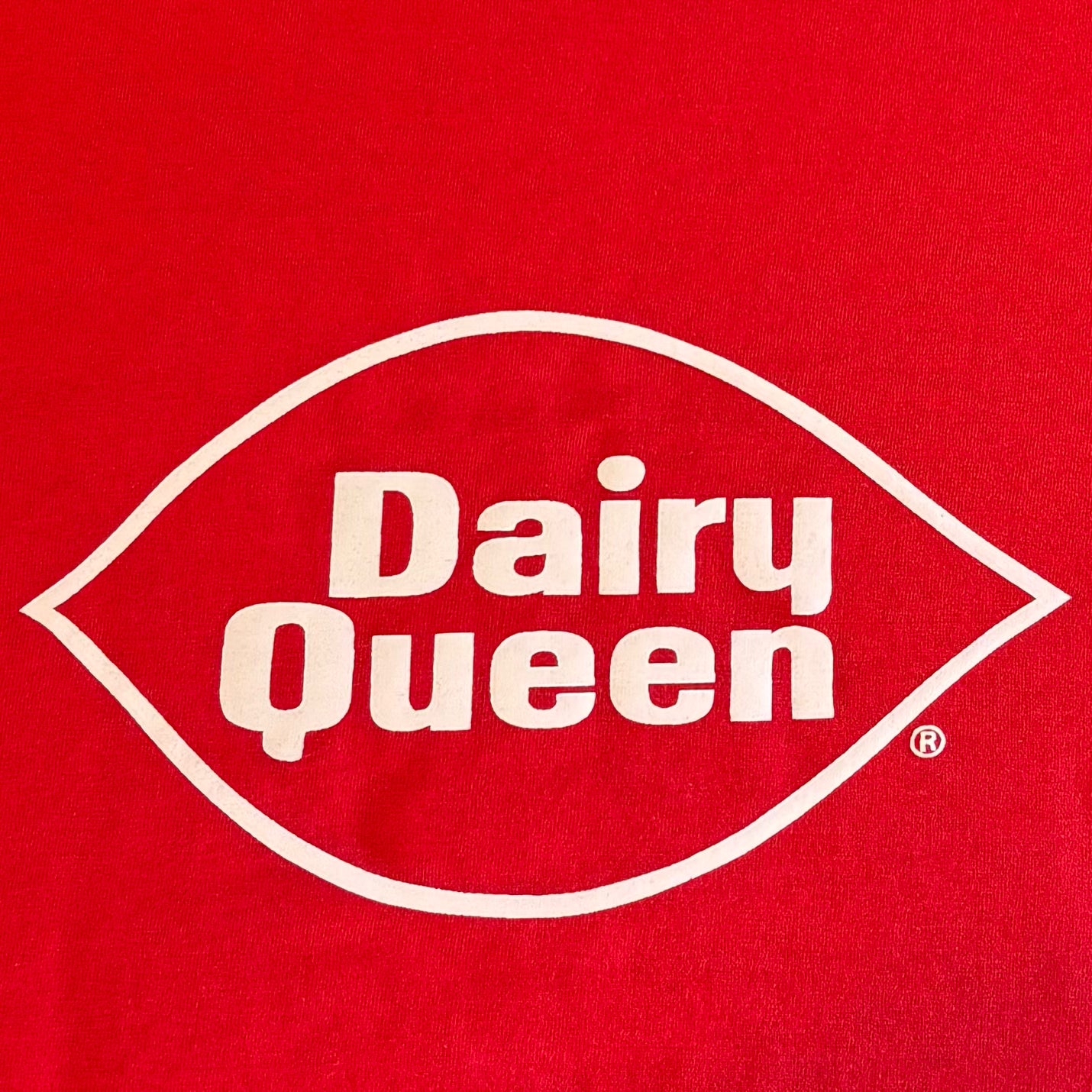 90's FRUIT OF THE LOOM Dairy Queen ロゴT 企業T 赤 (XL)/A6399T-SO
