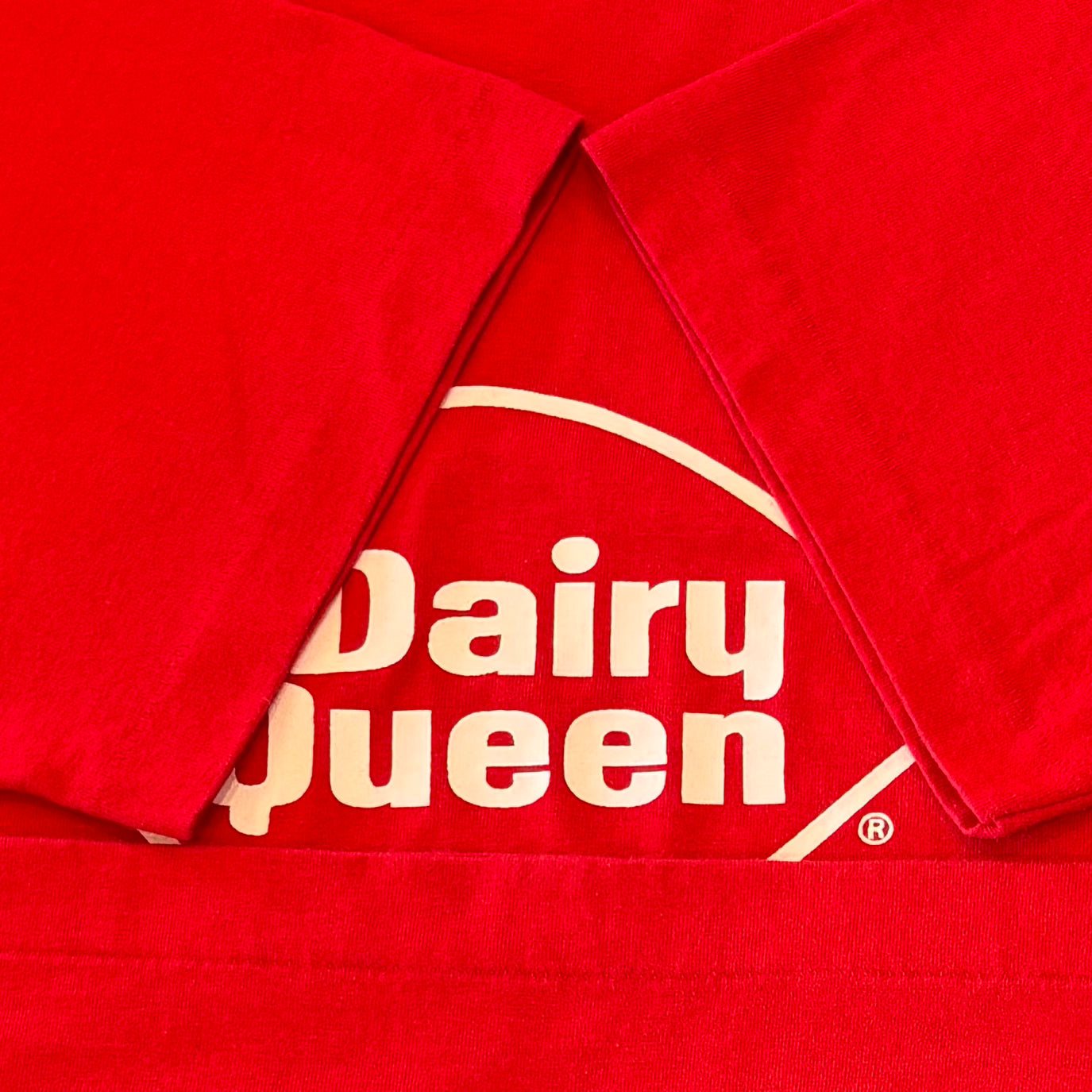 90's FRUIT OF THE LOOM Dairy Queen ロゴT 企業T 赤 (XL)/A6399T-SO