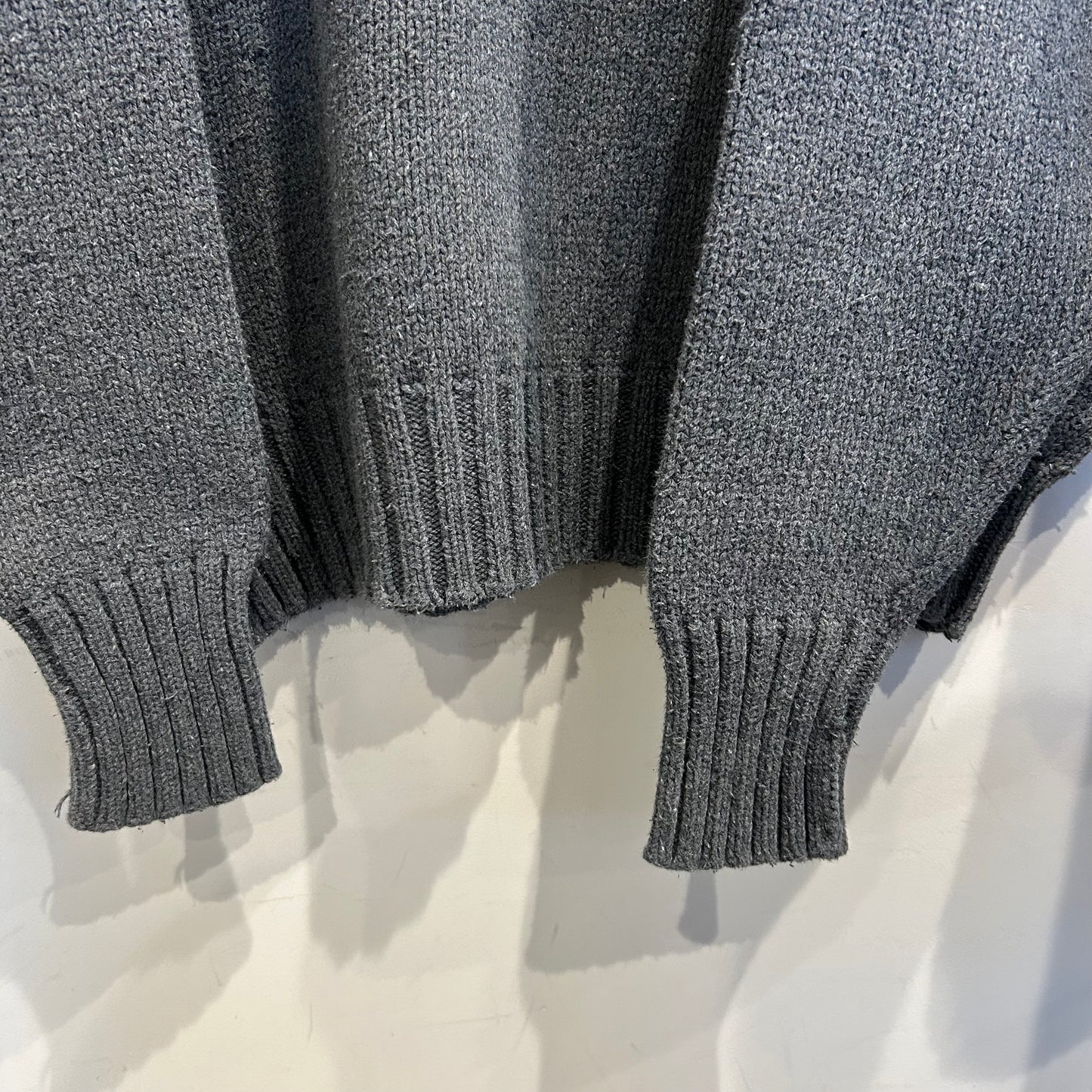 Polo Ralph Lauren ラルフローレン コットンニット チャコールグレー(XL)/B0416K-SO