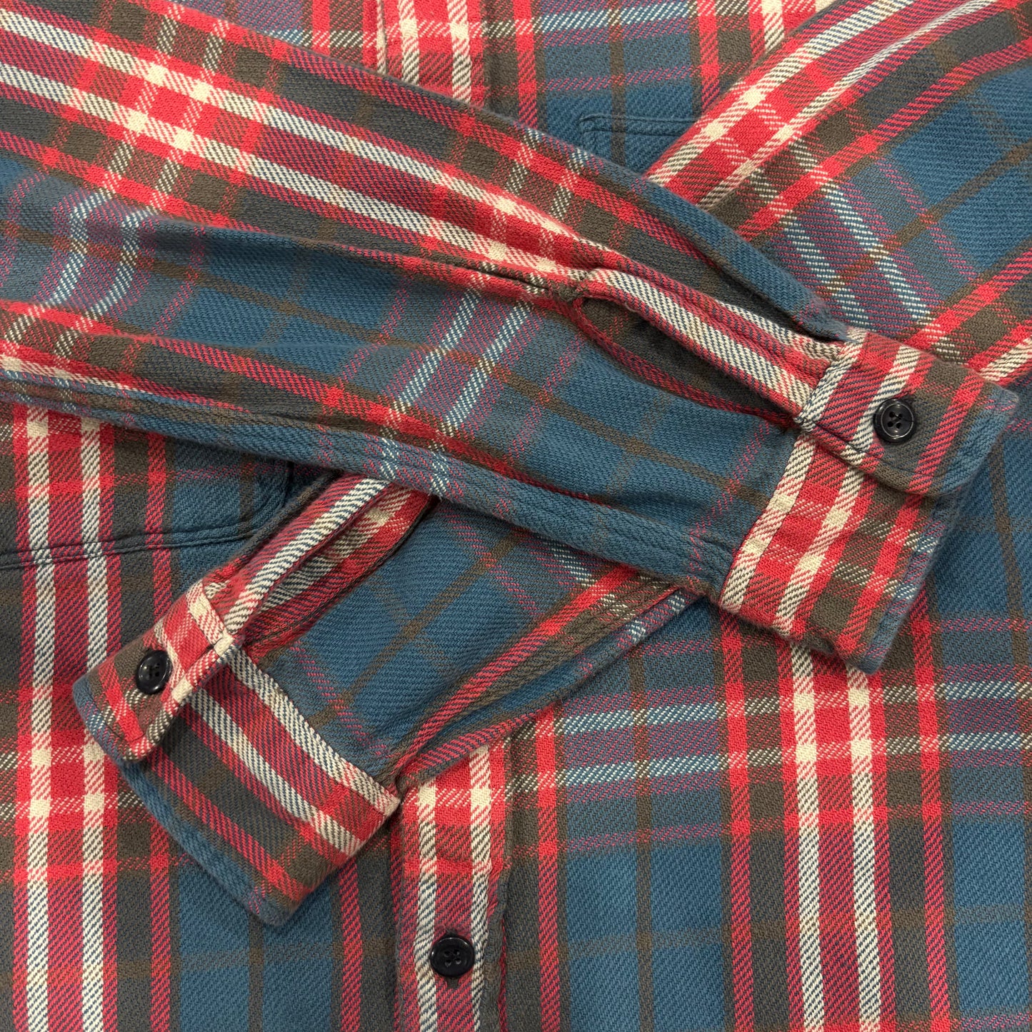 00's Ralph Lauren RUGBY タータンチェック ネルシャツ 薄青 S /A7786SH-SO