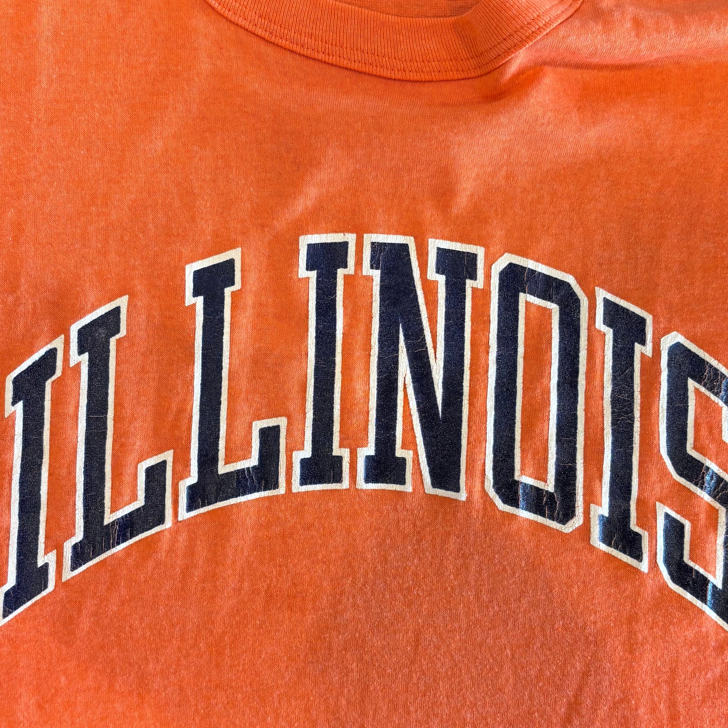 80's Champion ILLINOIS カレッジTシャツ オレンジ (XL)/A6377T-SO