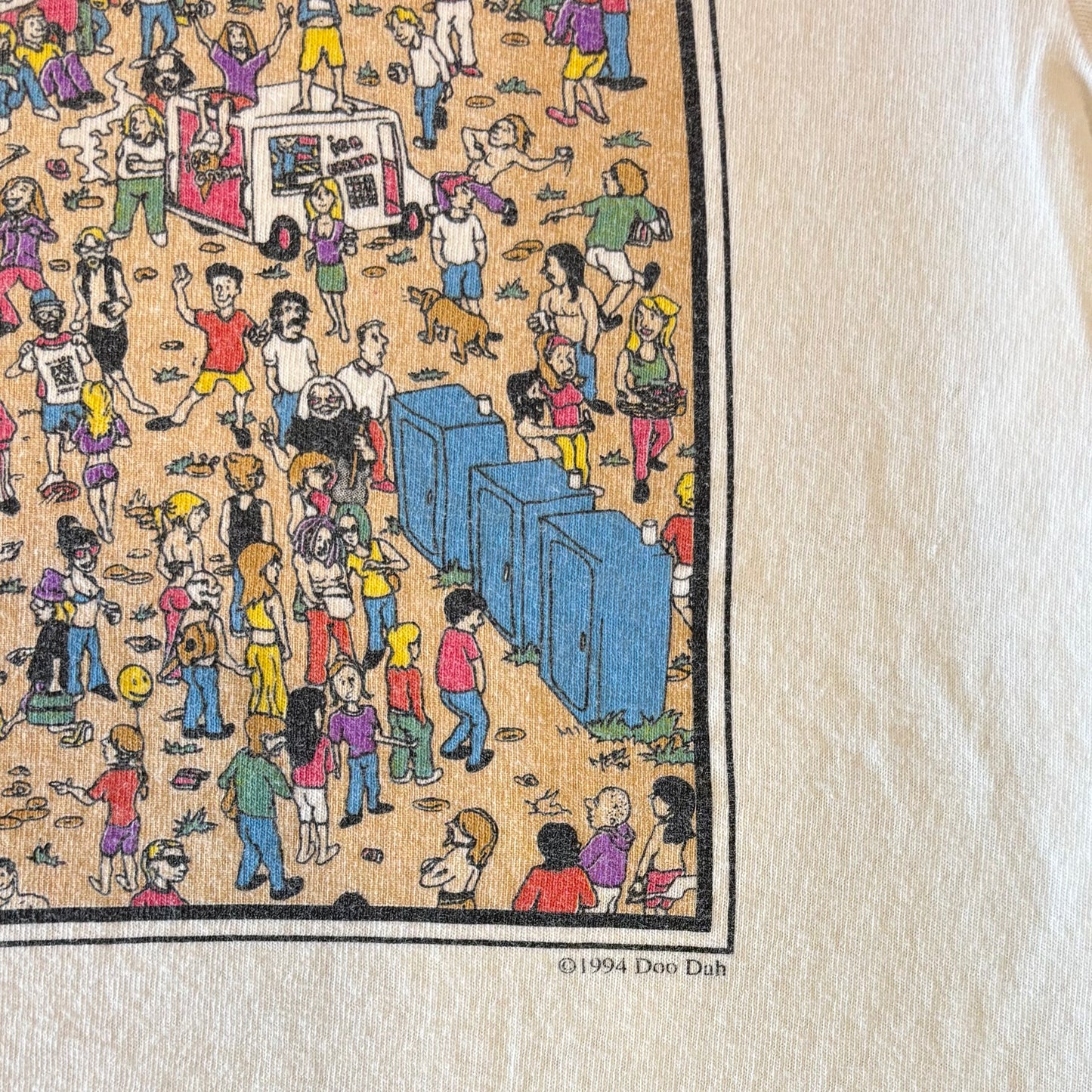 00's GILDAN WHERE'S JERRY ウォーリーを探せ パロディT 白 (M)/B2493T-SO