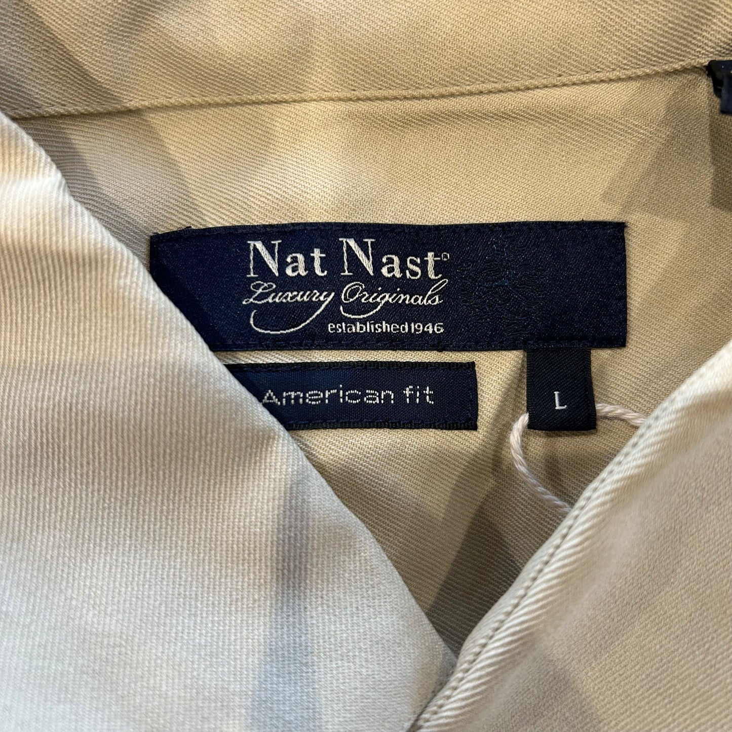 00's Nat Nast シルクシャツ ベージュ (L)/A4356SH-S