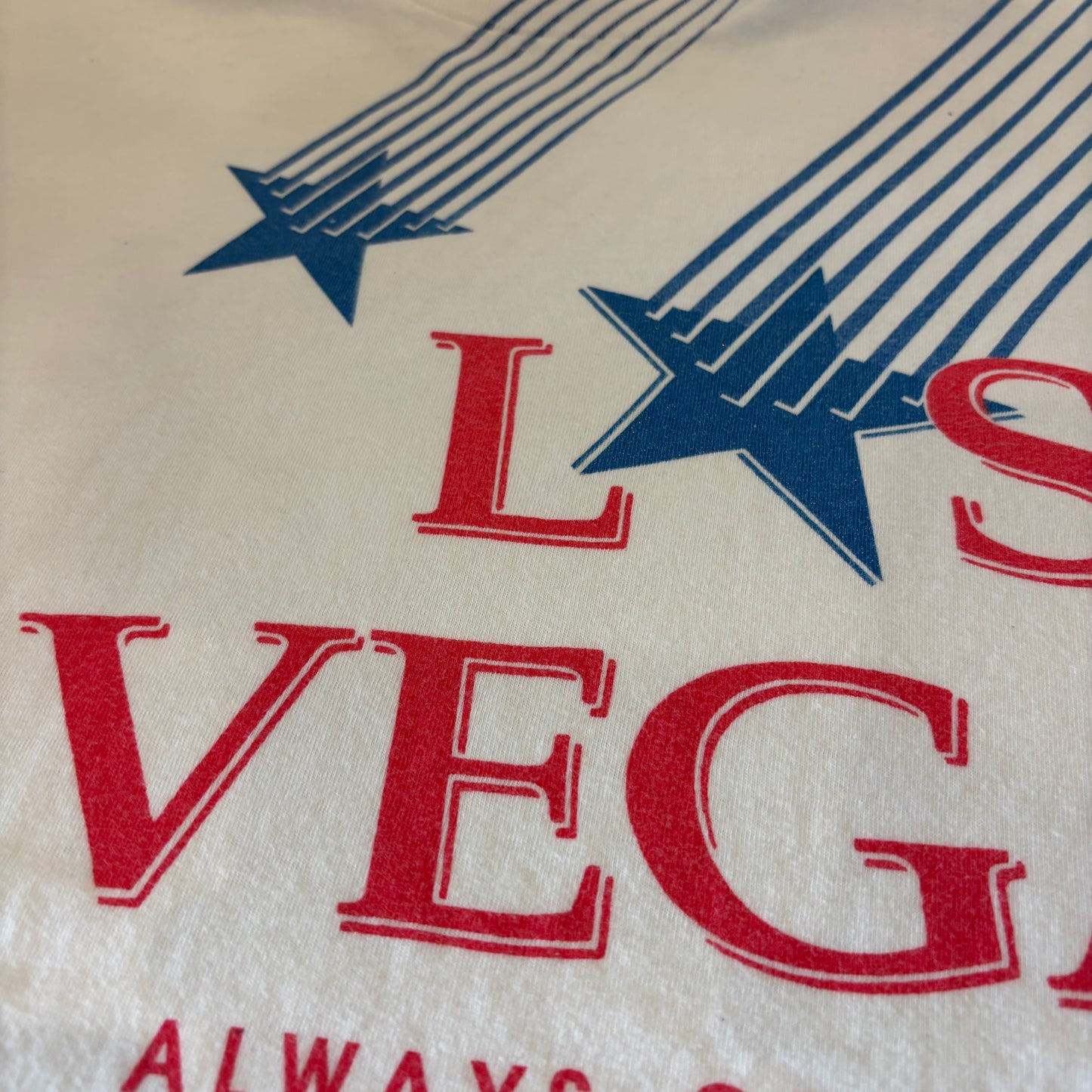 90's ONEITA LAS VEGAS ALWAYS ON THE MONEY 星プリントT 白(XL )/B1961T-SO
