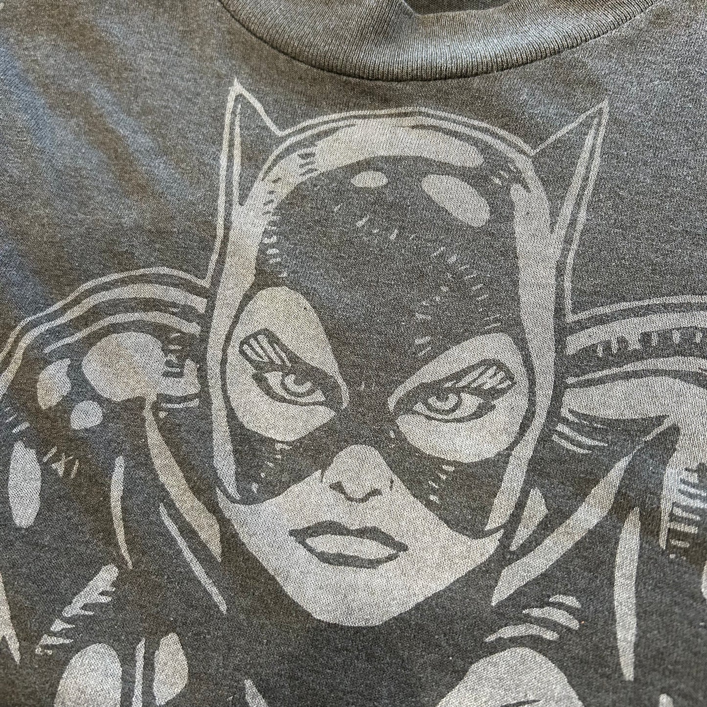 90's SSI キャット・ウーマン キャラクターTシャツ バットマン DC COMICS 黒(XL)/A6763T-SO
